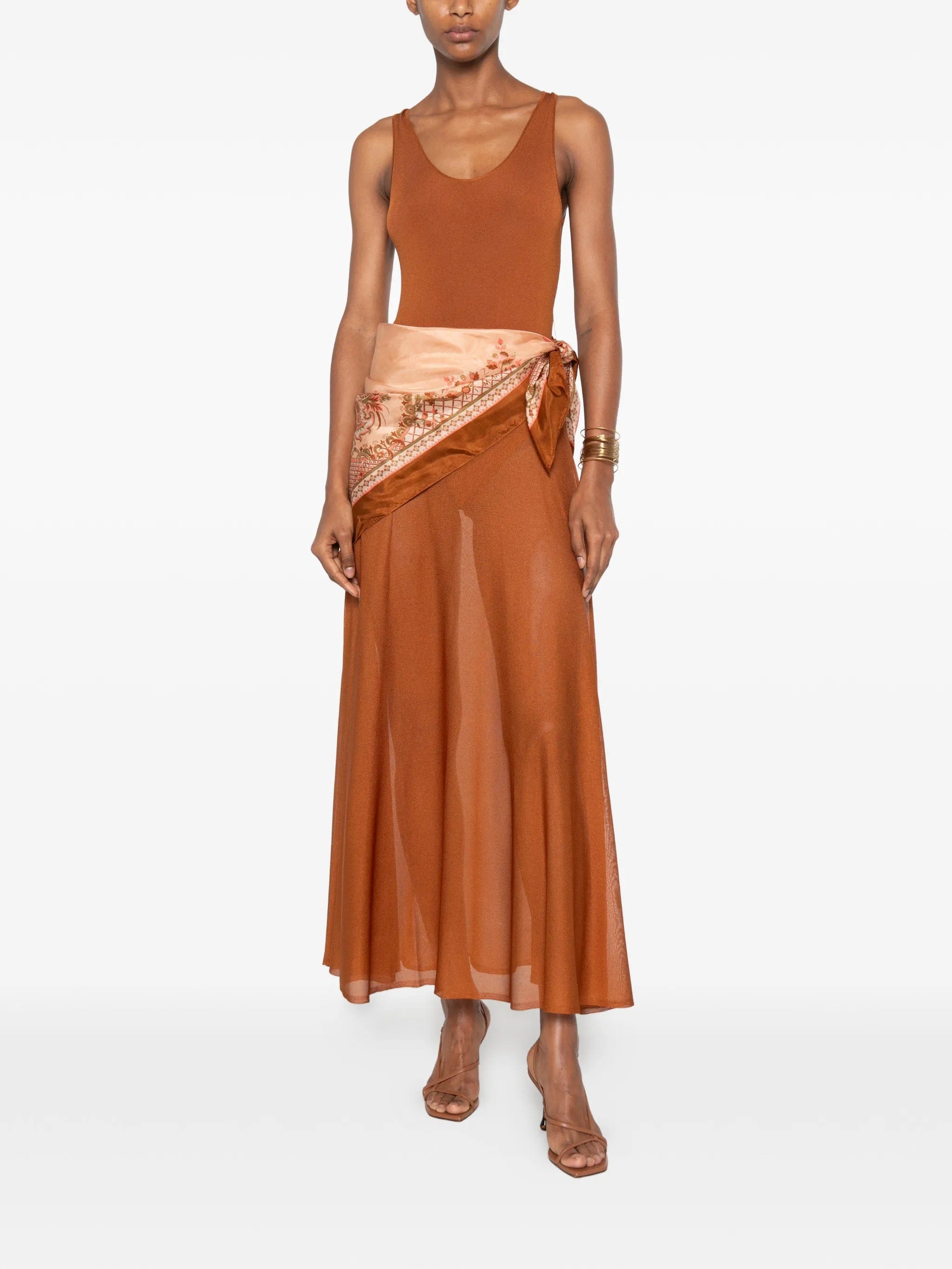 Zimmermann scarf - detail sleeveless dress