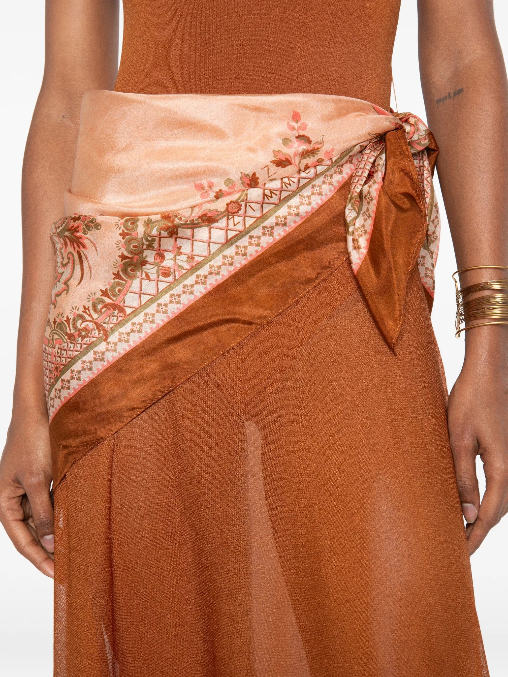 Zimmermann scarf - detail sleeveless dress