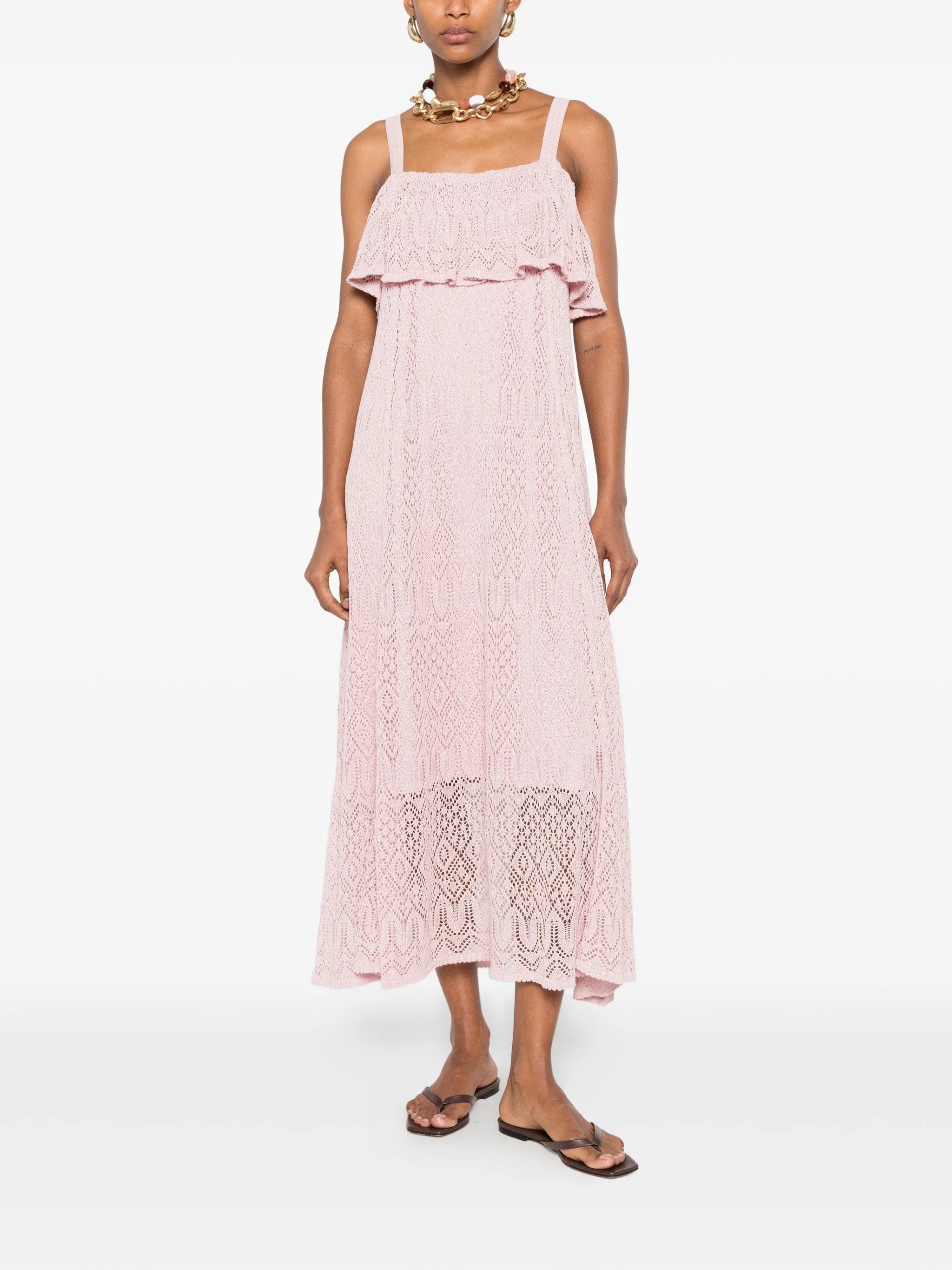 Zimmermann lace ruffled midi dress