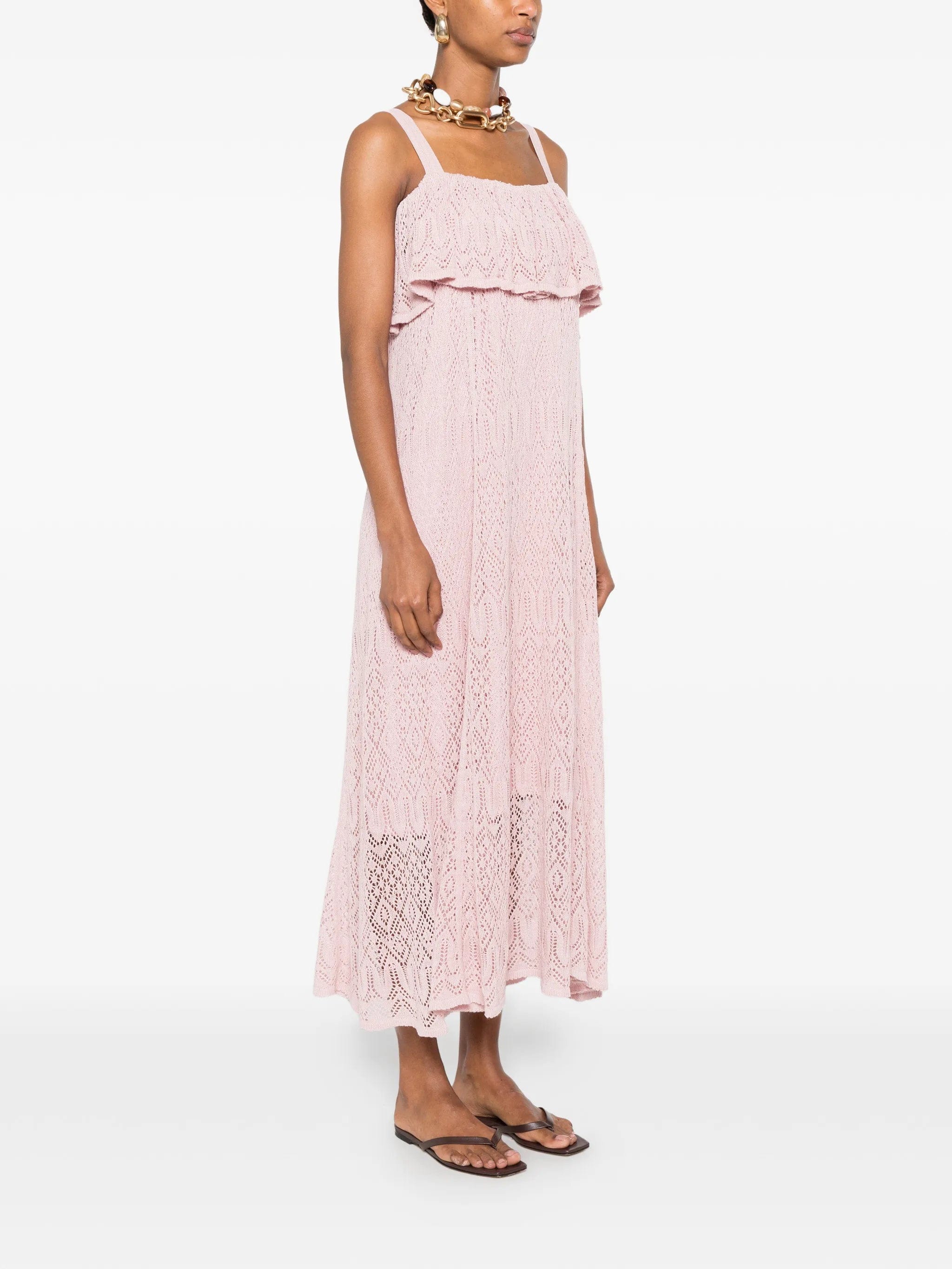 Zimmermann lace ruffled midi dress