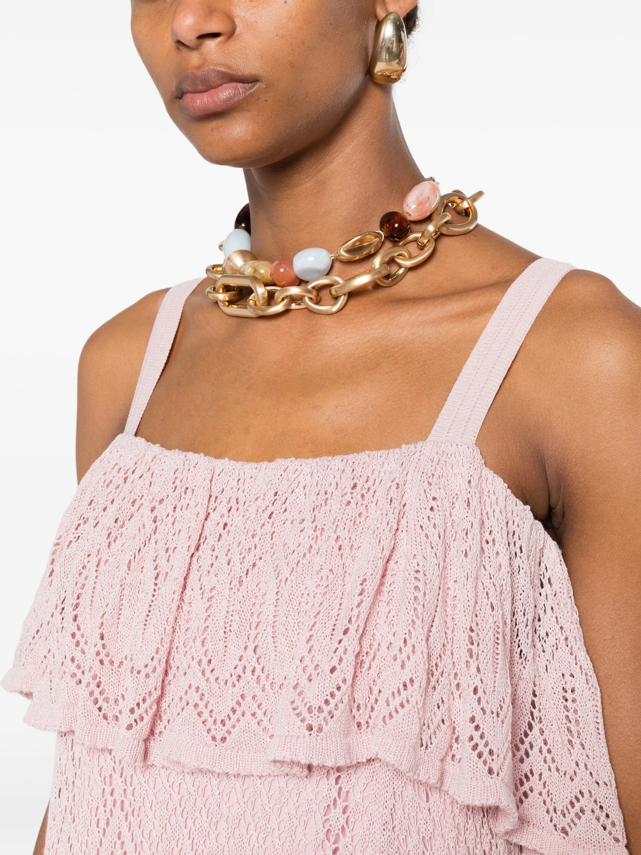 Zimmermann lace ruffled midi dress