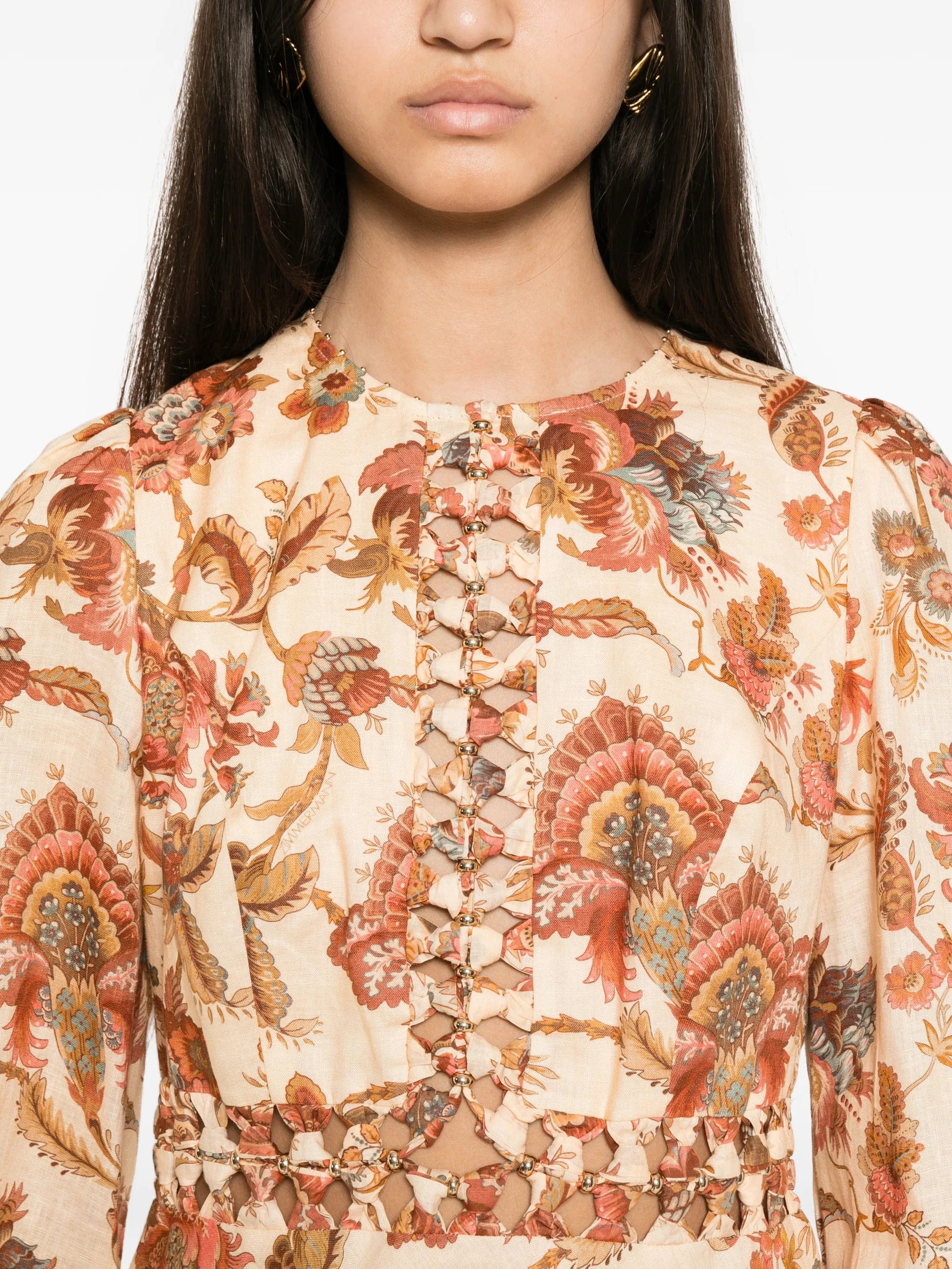 Zimmermann Aster floral - print midi dress