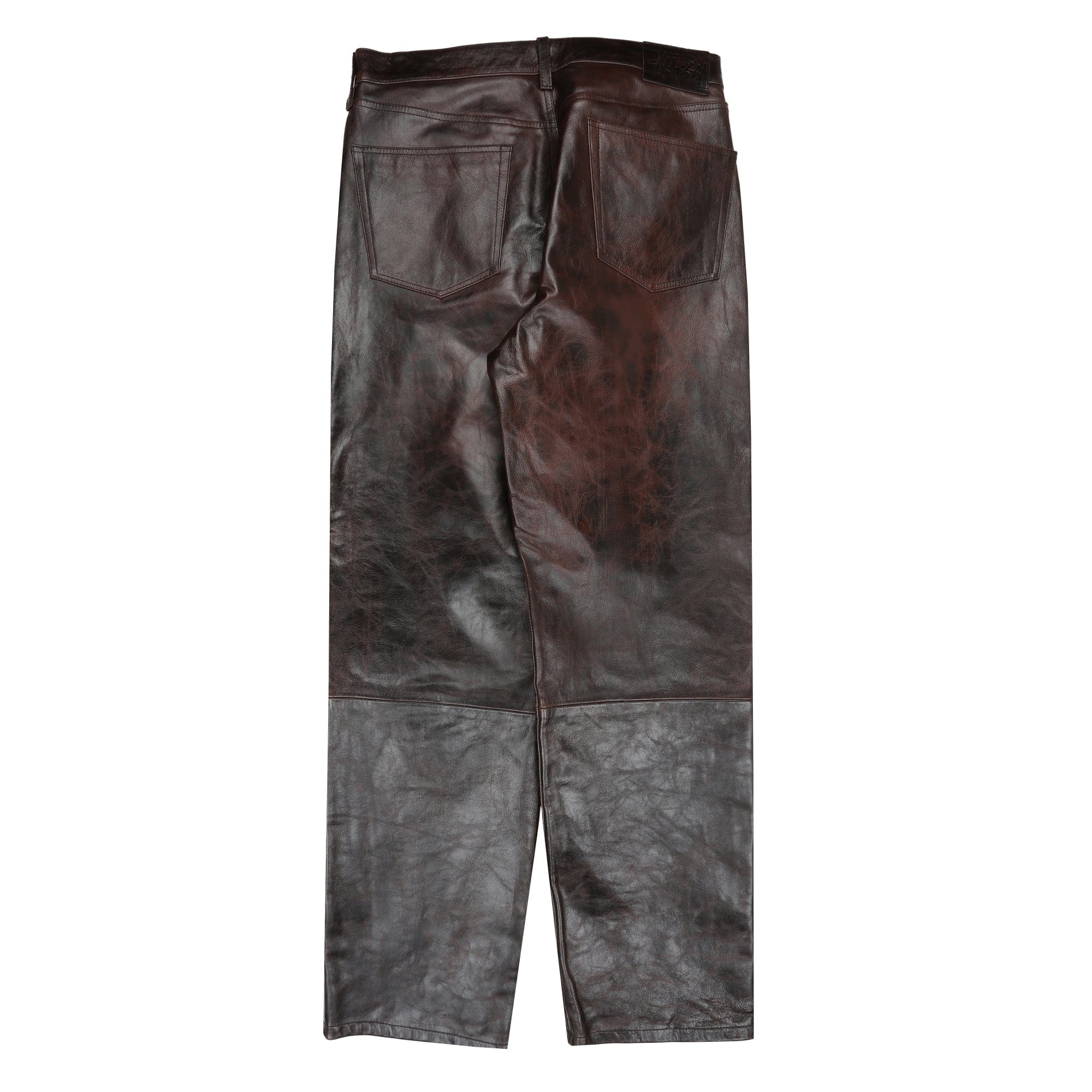 STÜSSY New Classic Jeans Leather - Dark Brown