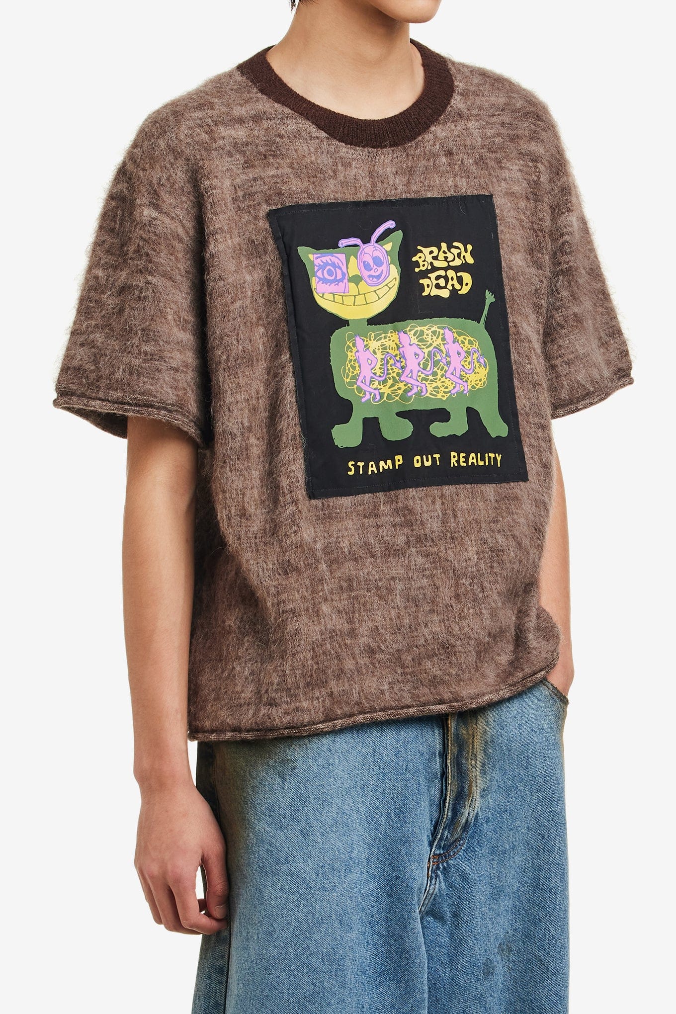 Brain Dead MINZIE SHORT SLEEVE SWEATER
