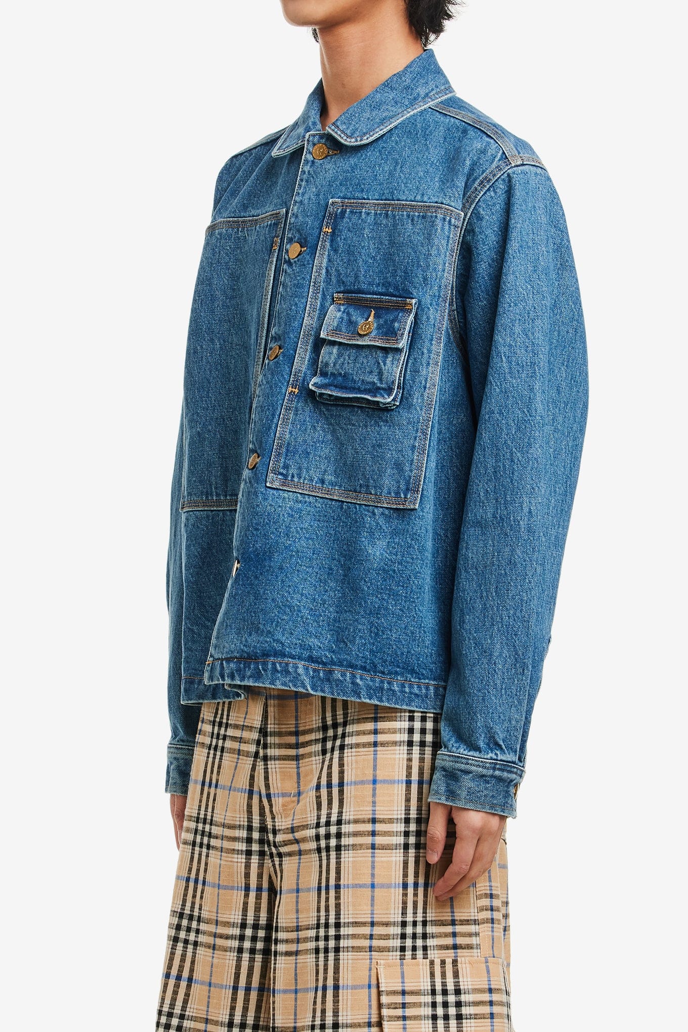 Brain Dead SELVEDGE DENIM 37 WORK SHIRT
