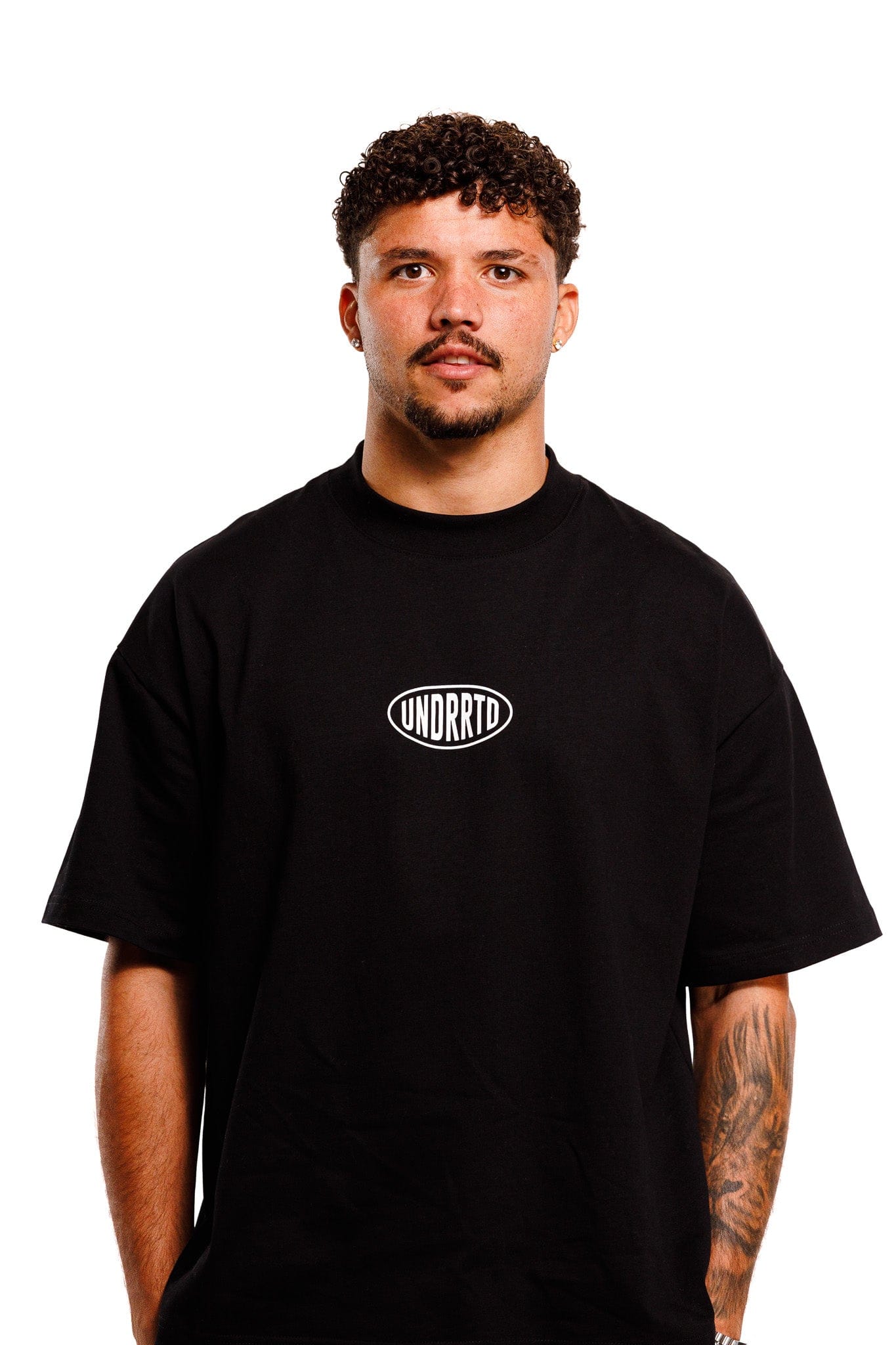 Underrated Store UNDERRATED Stamp T - Shirt - Black