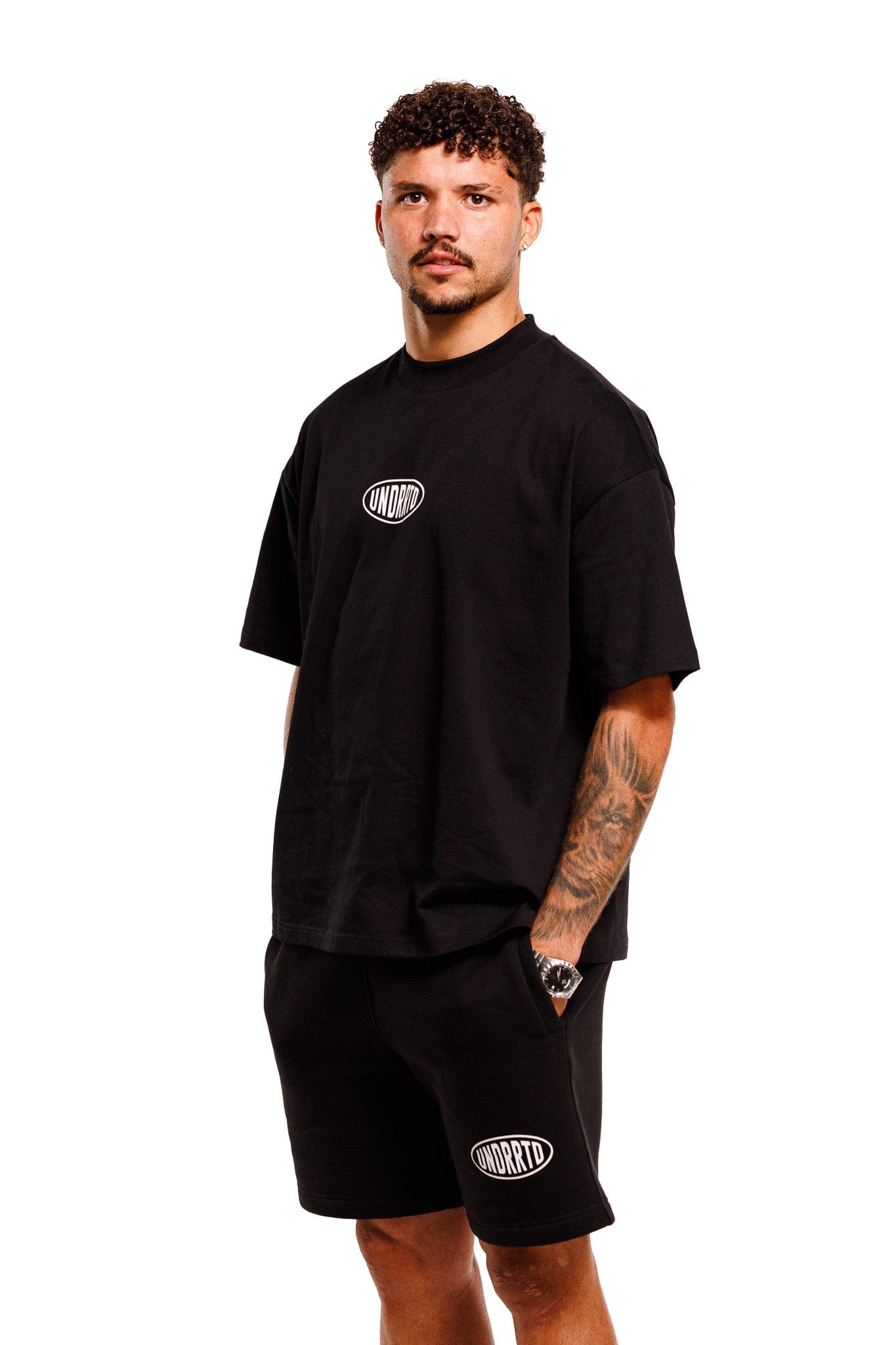 Underrated Store UNDERRATED Stamp T - Shirt - Black