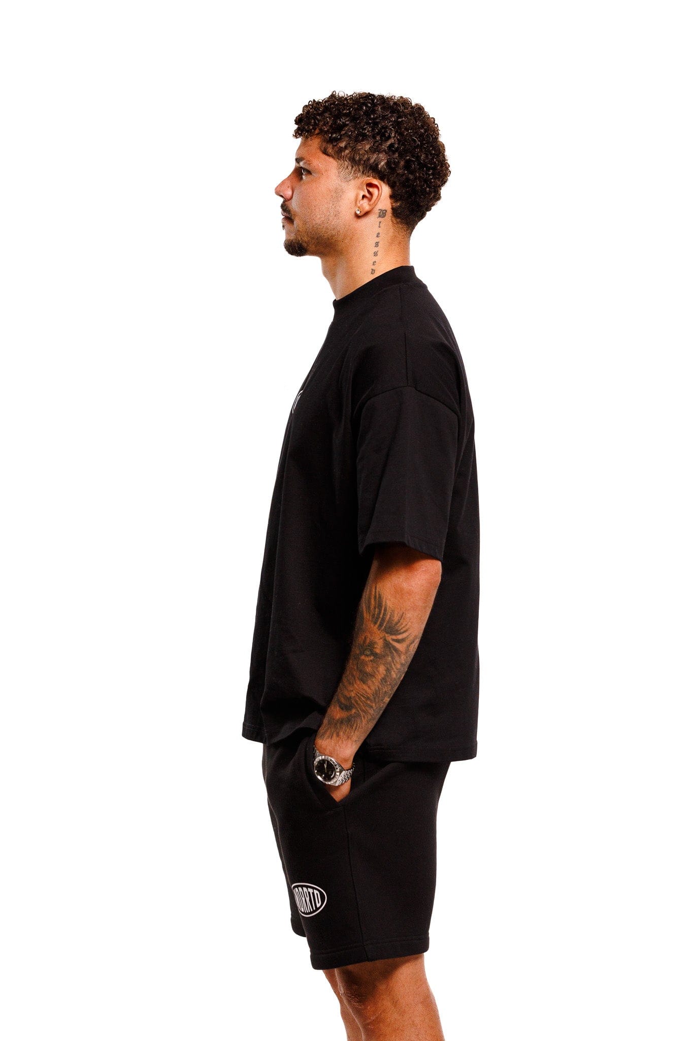 Underrated Store UNDERRATED Stamp T - Shirt - Black