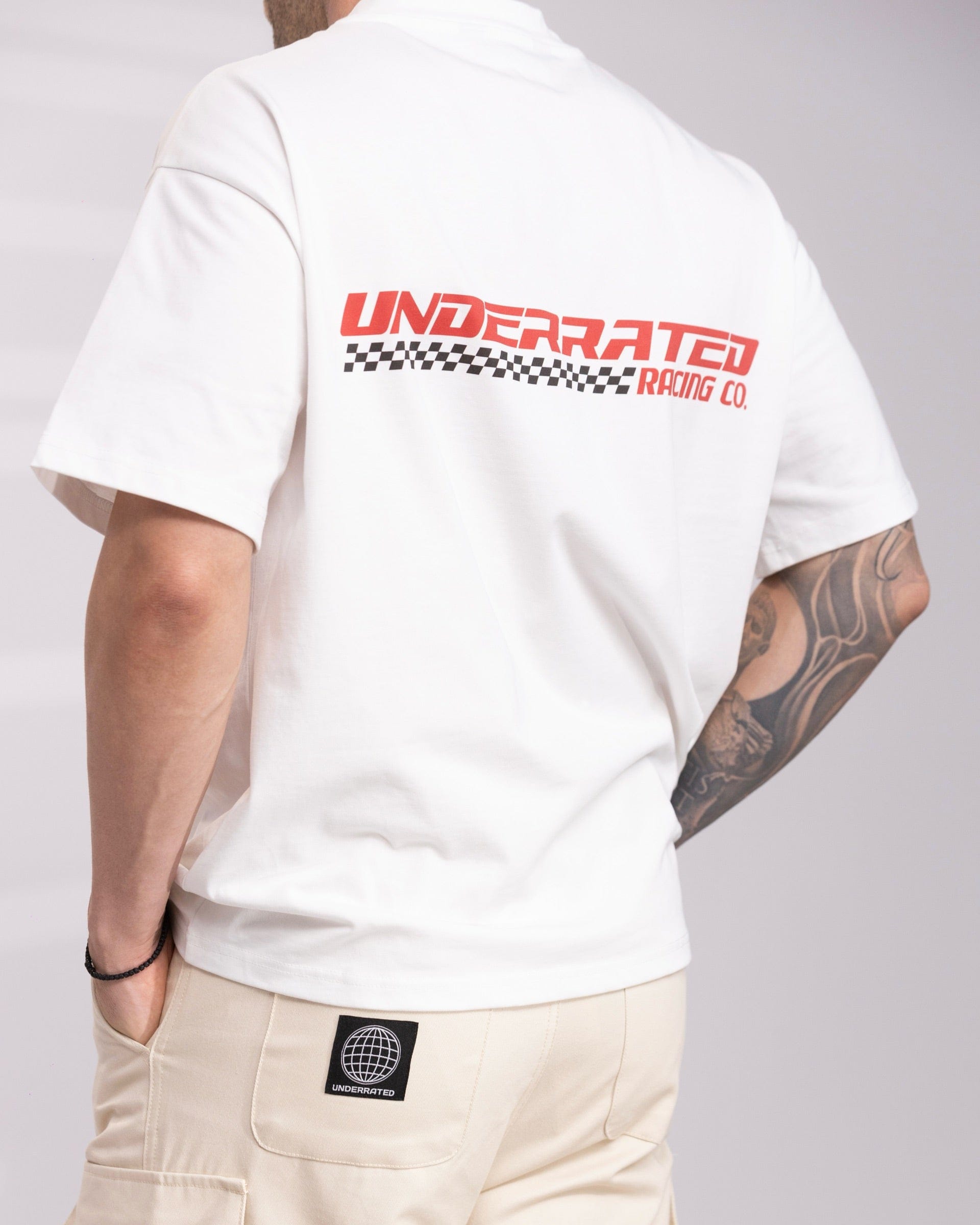 Racing UNDERRATED Racing Co T - Shirt - White