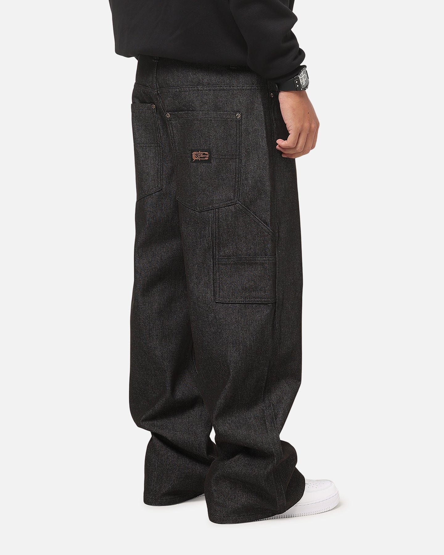 Carre Baggy Carpenter Jeans Raw Black