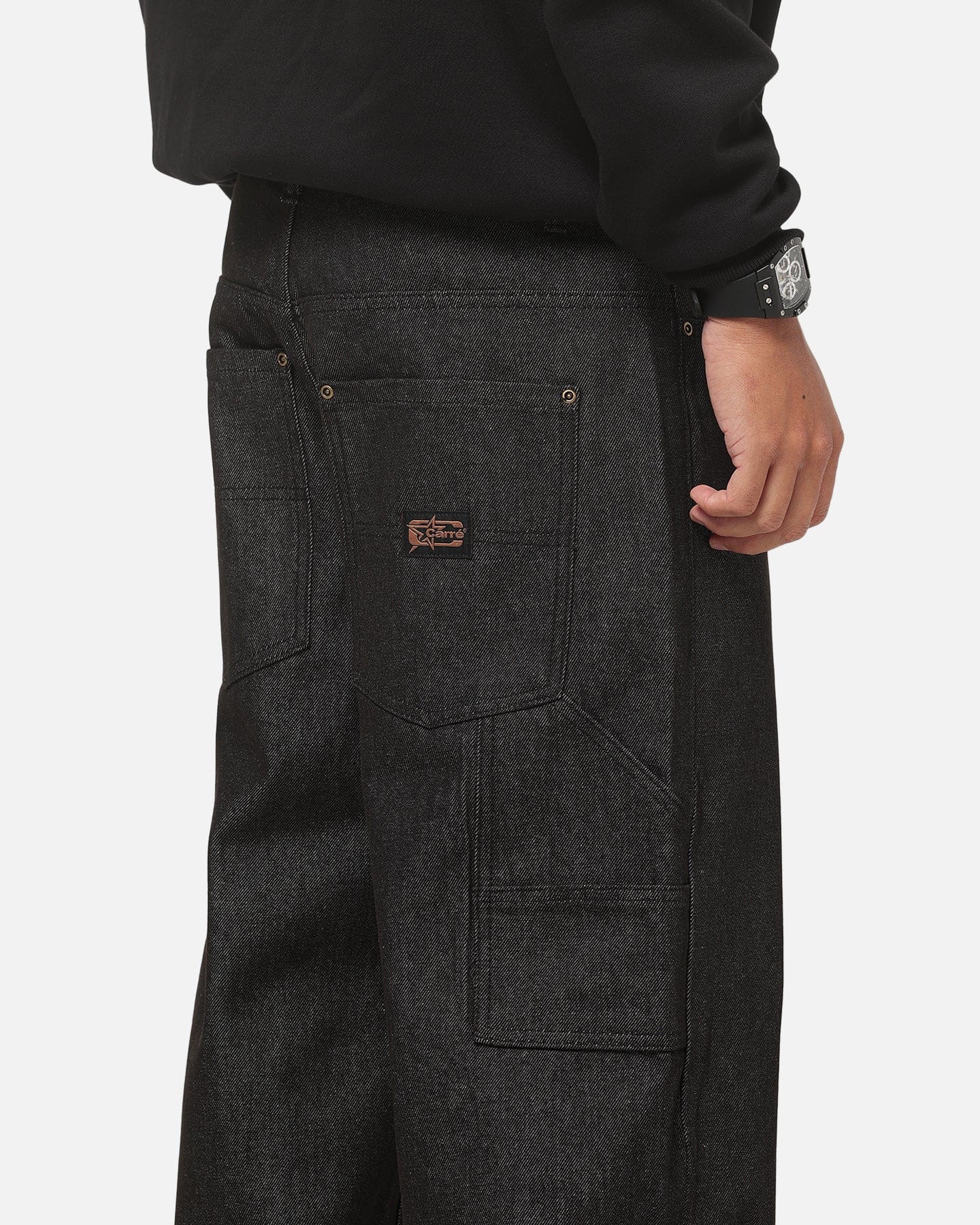 Carre Baggy Carpenter Jeans Raw Black