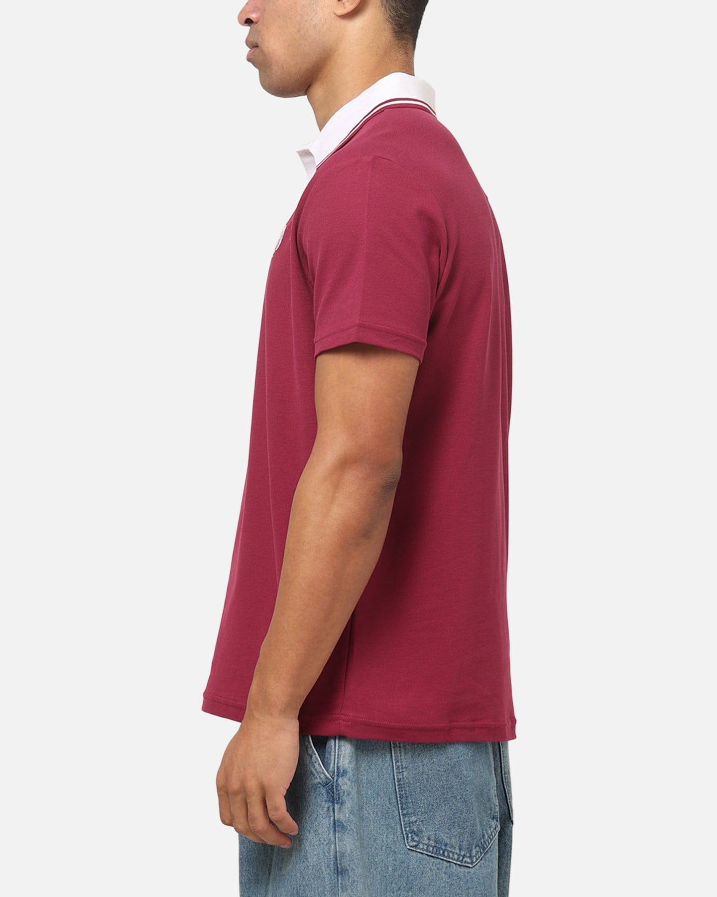 Bleacher Athletic Manly Warringah Sea Eagles NRL Adult Golf Polo T - Shirt Maroon