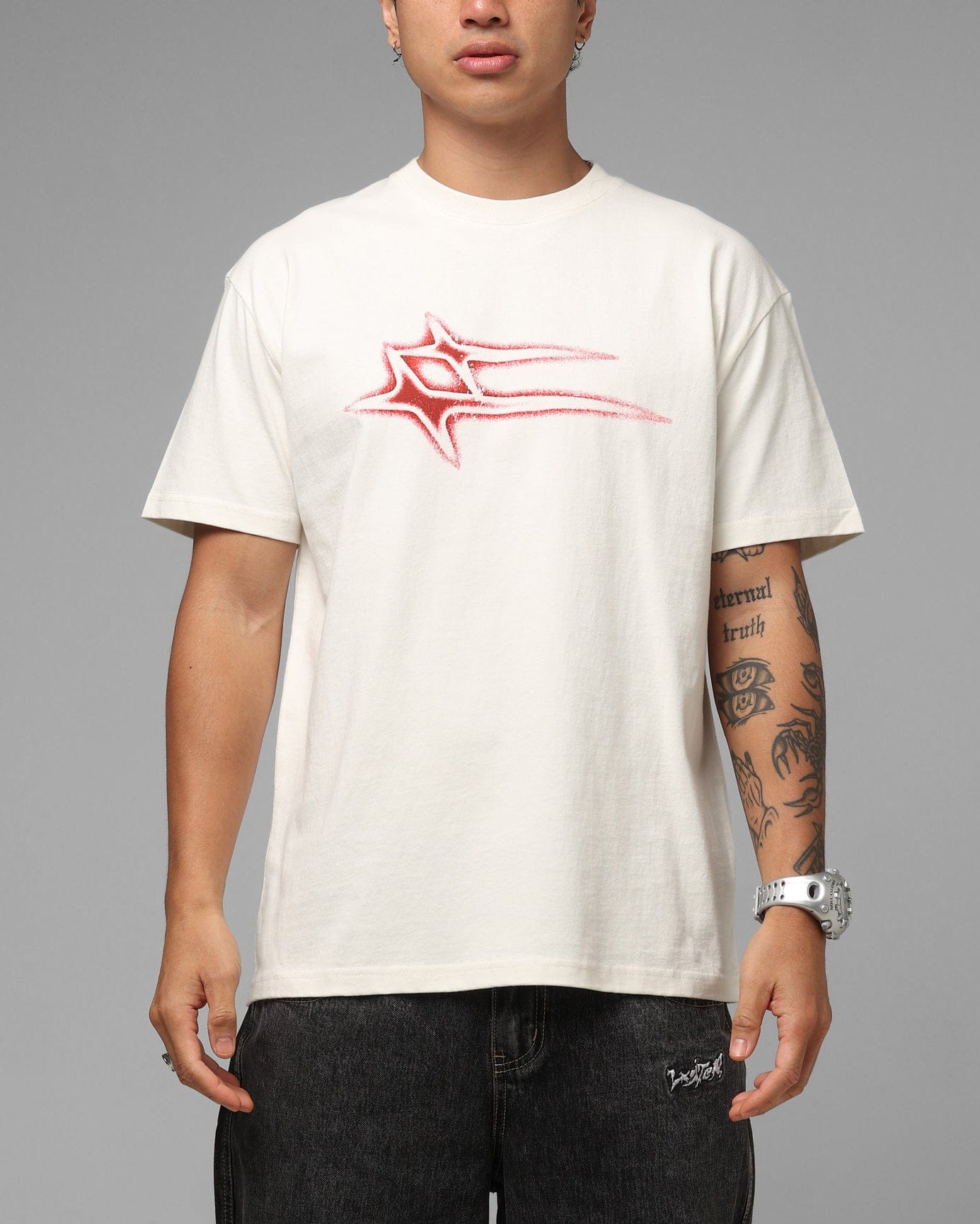 Loiter Afterimage T - Shirt Off White