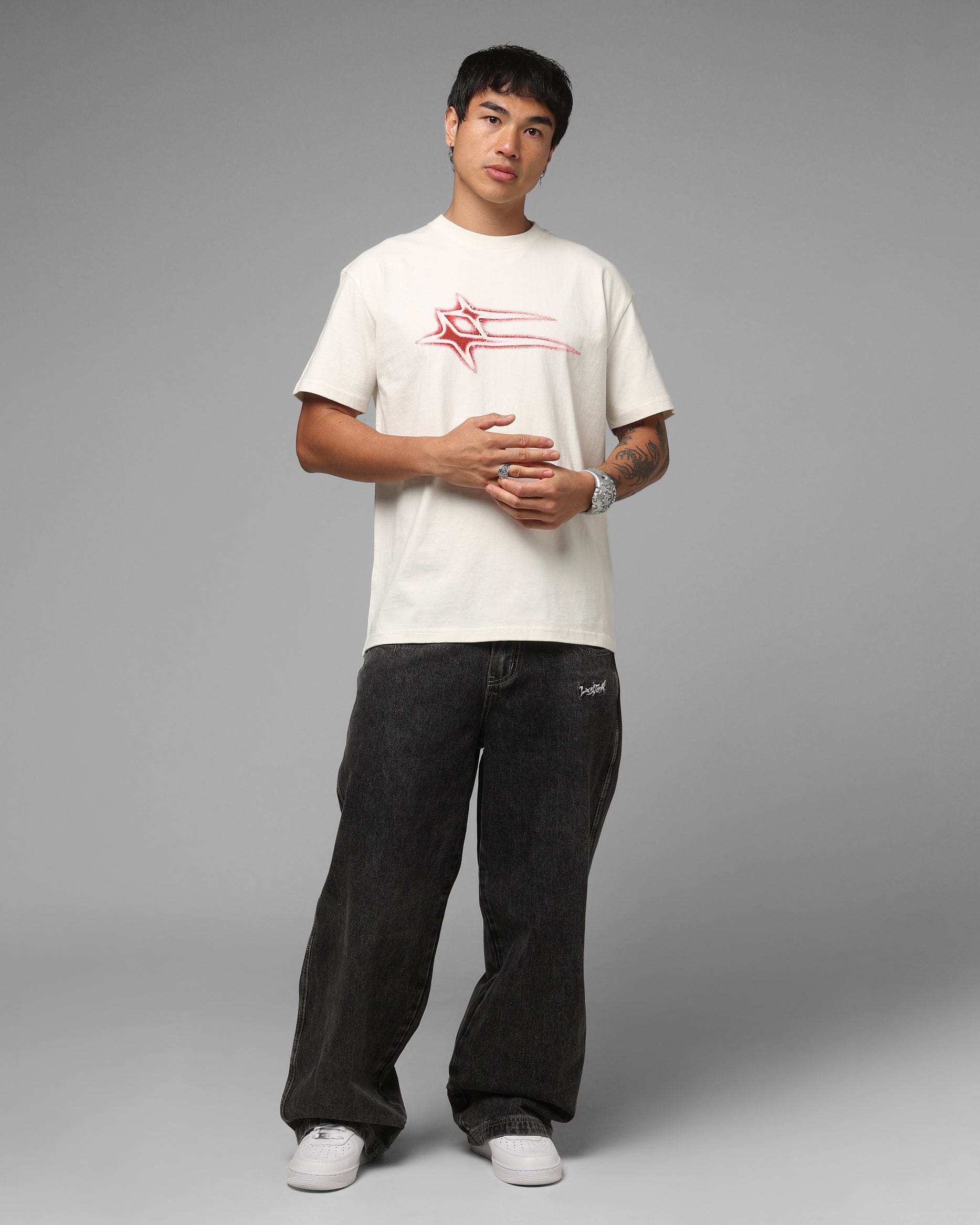 Loiter Afterimage T - Shirt Off White