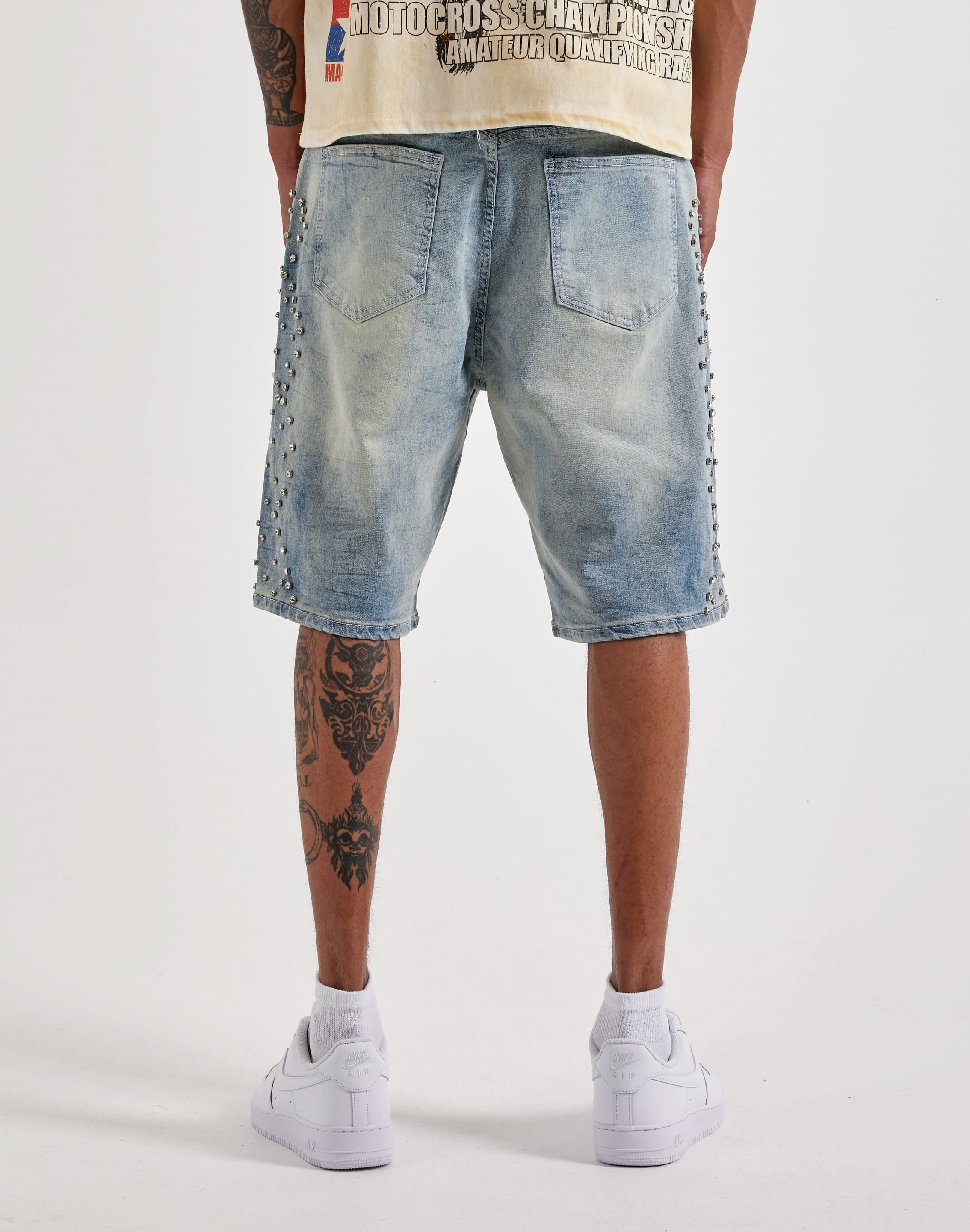 Waimea Rhinestone Denim Shorts