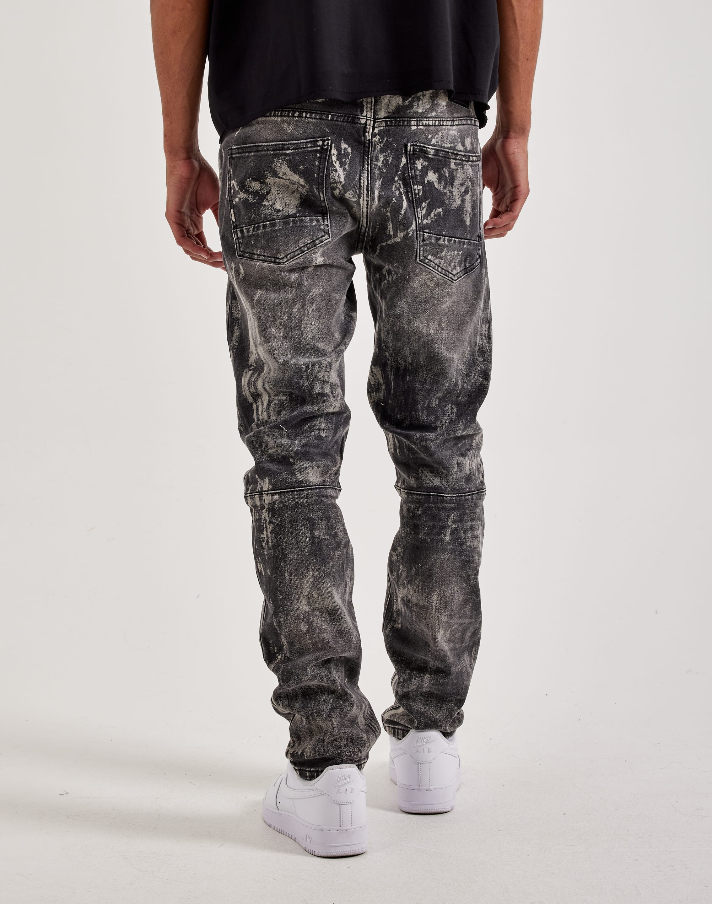 Smoke Rise Distressed Slim Denim Jeans