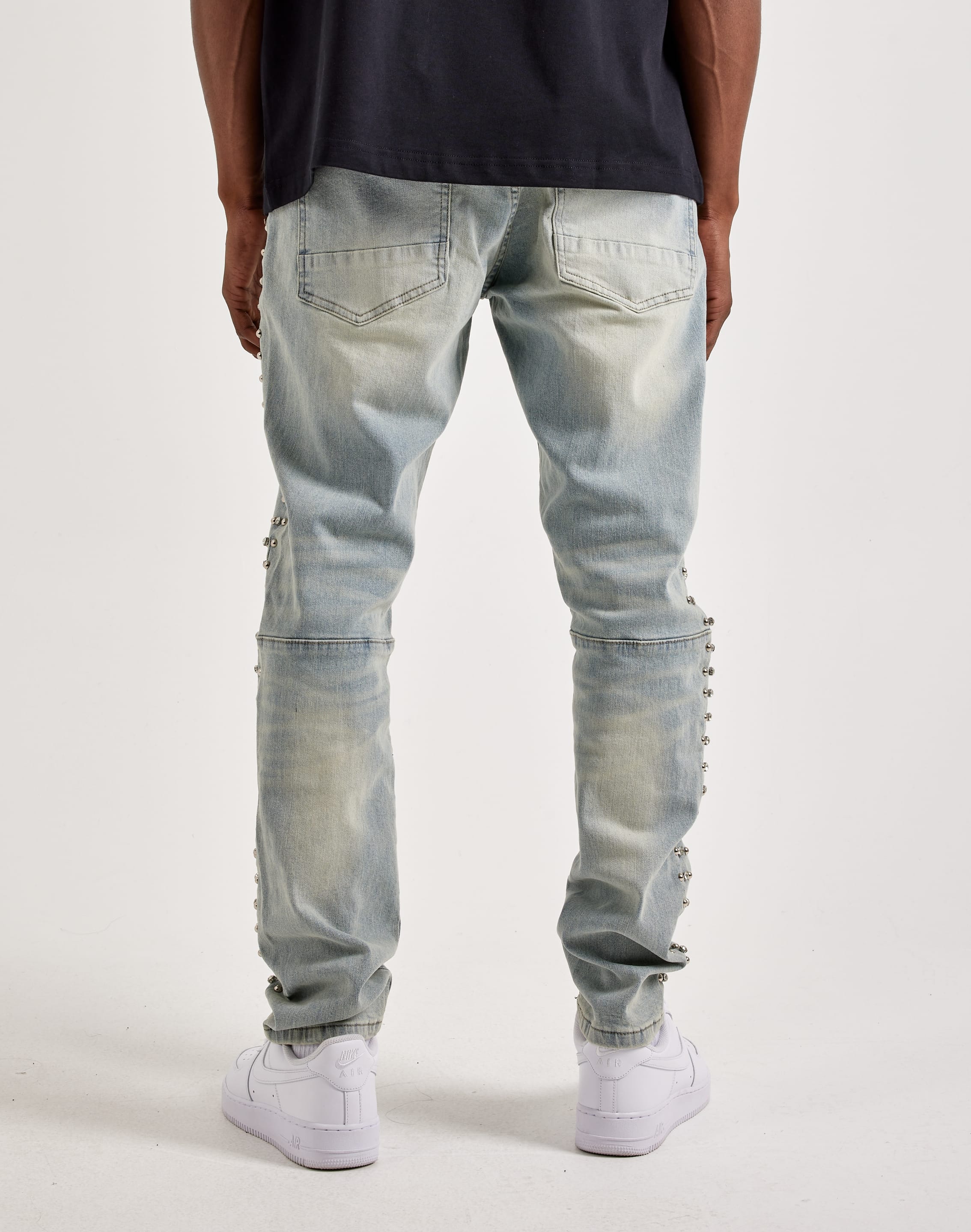 Kloud 9 Rhinestone Slim Denim Jeans