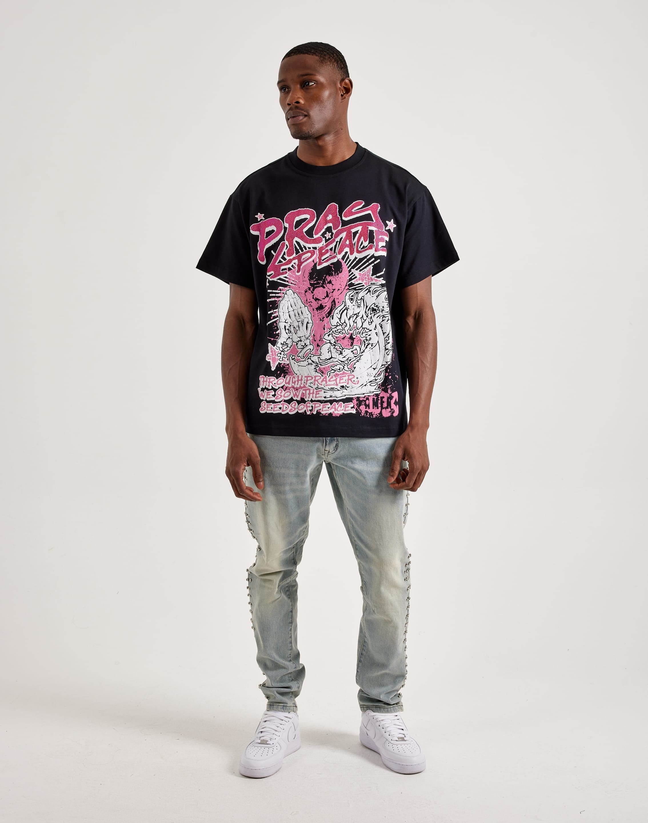 Kloud 9 Rhinestone Slim Denim Jeans