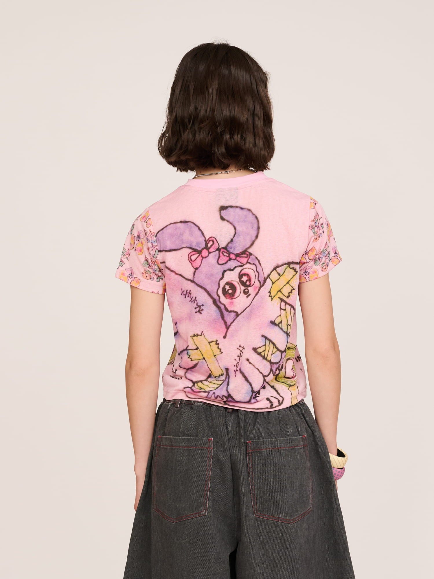 Lazy Oaf Broken Wings Fitted T - Shirt