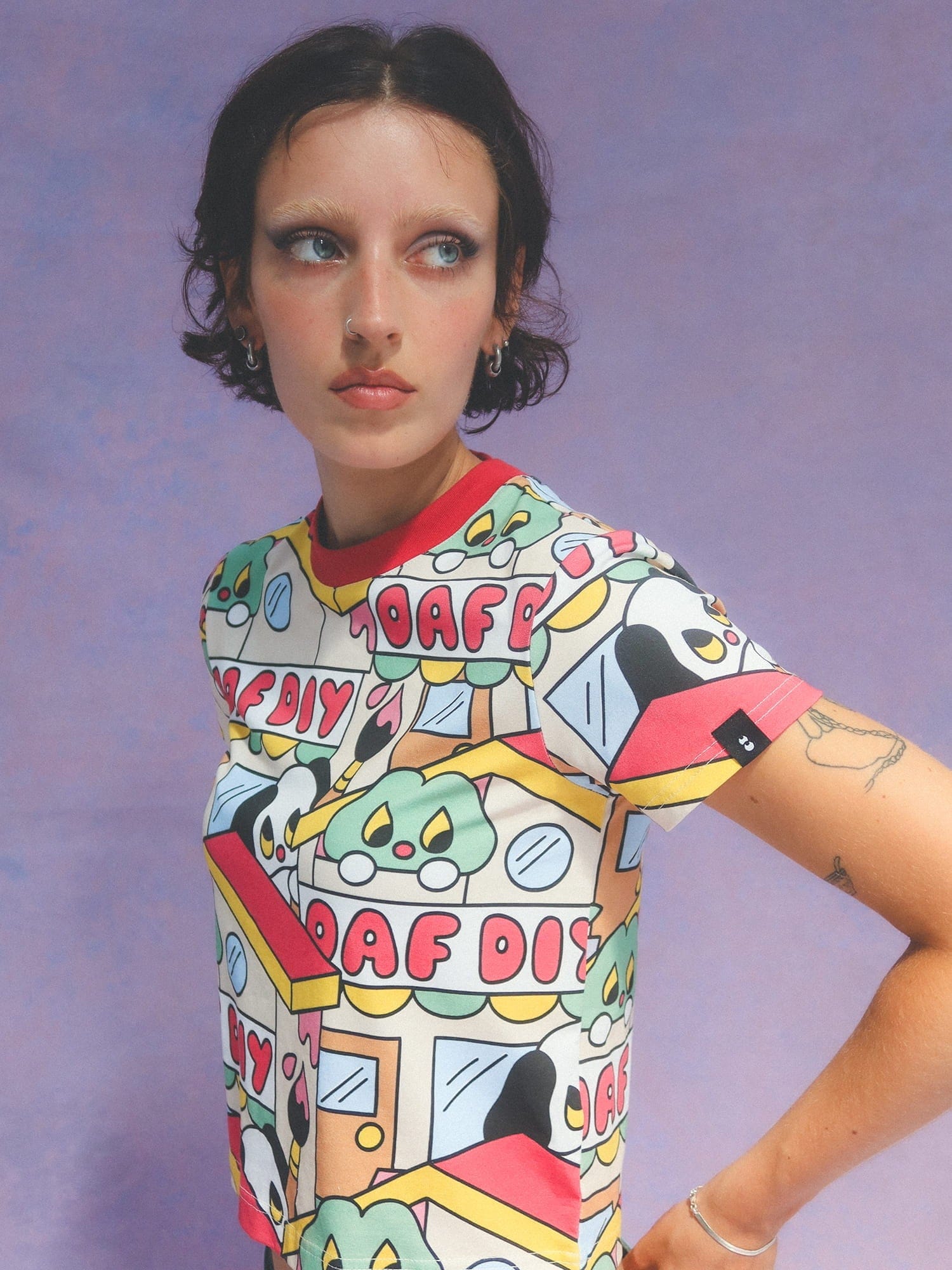 Lazy Oaf DIY Town Fitted T - Shirt