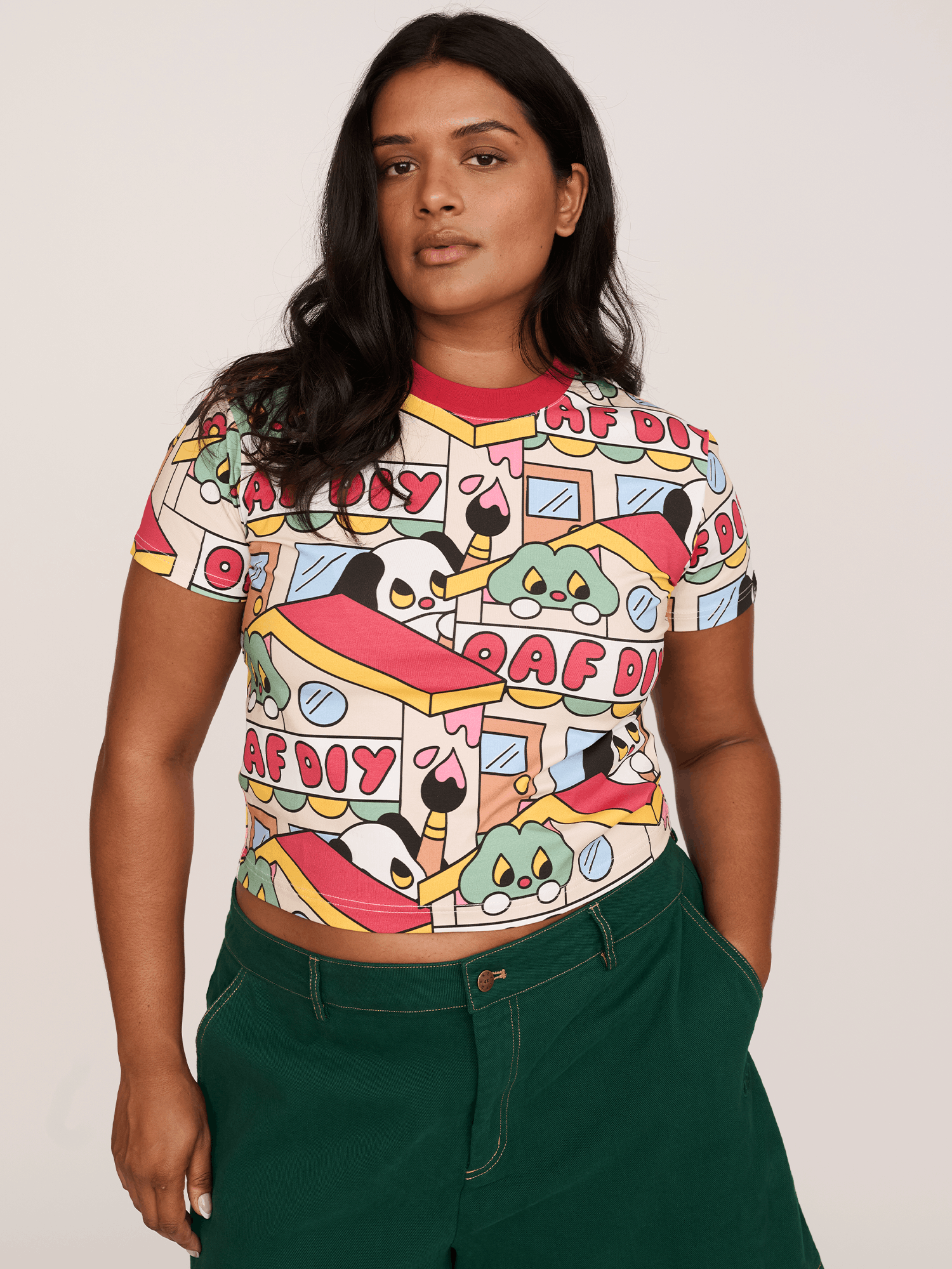 Lazy Oaf DIY Town Fitted T - Shirt