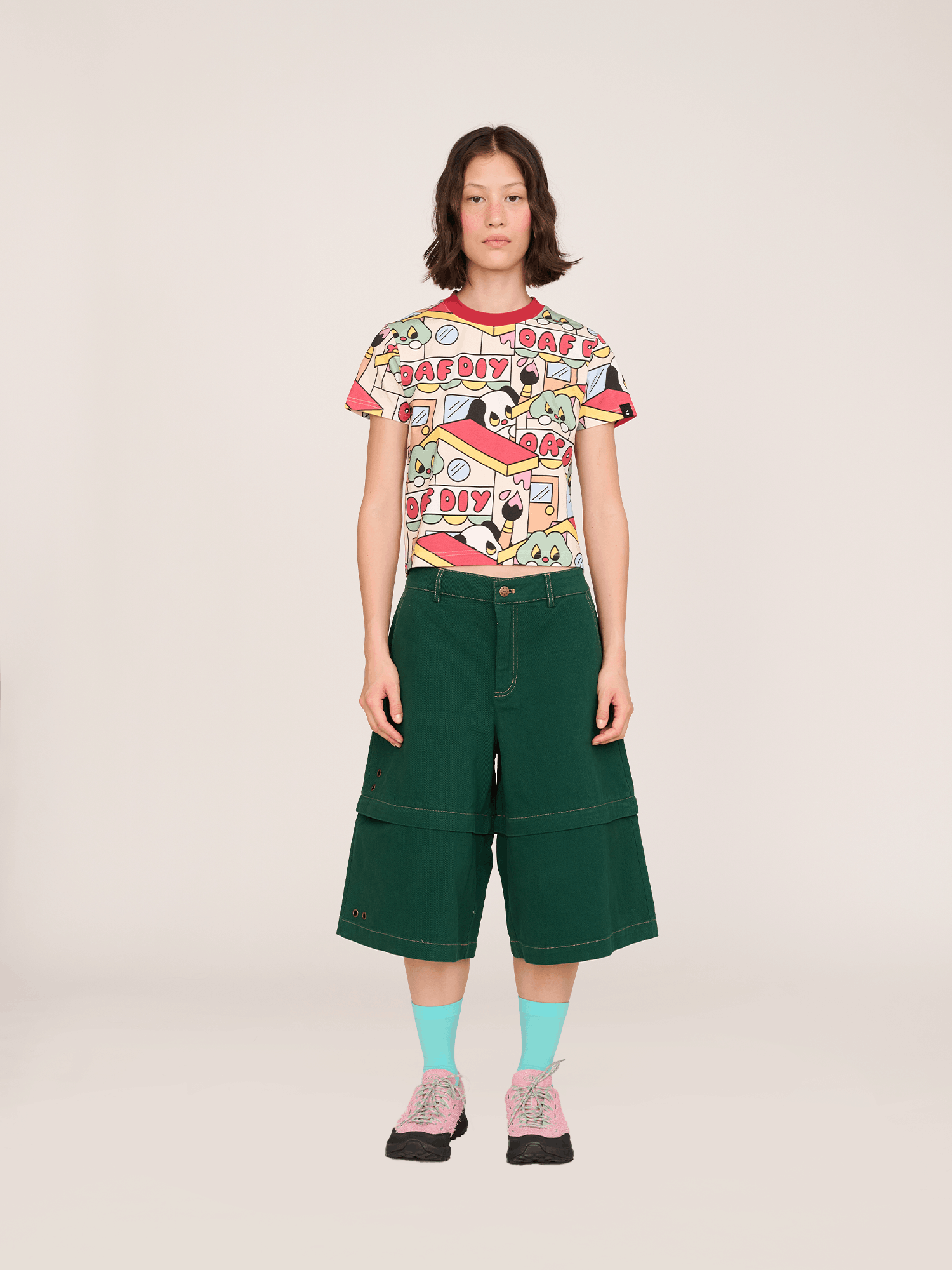 Lazy Oaf DIY Town Fitted T - Shirt