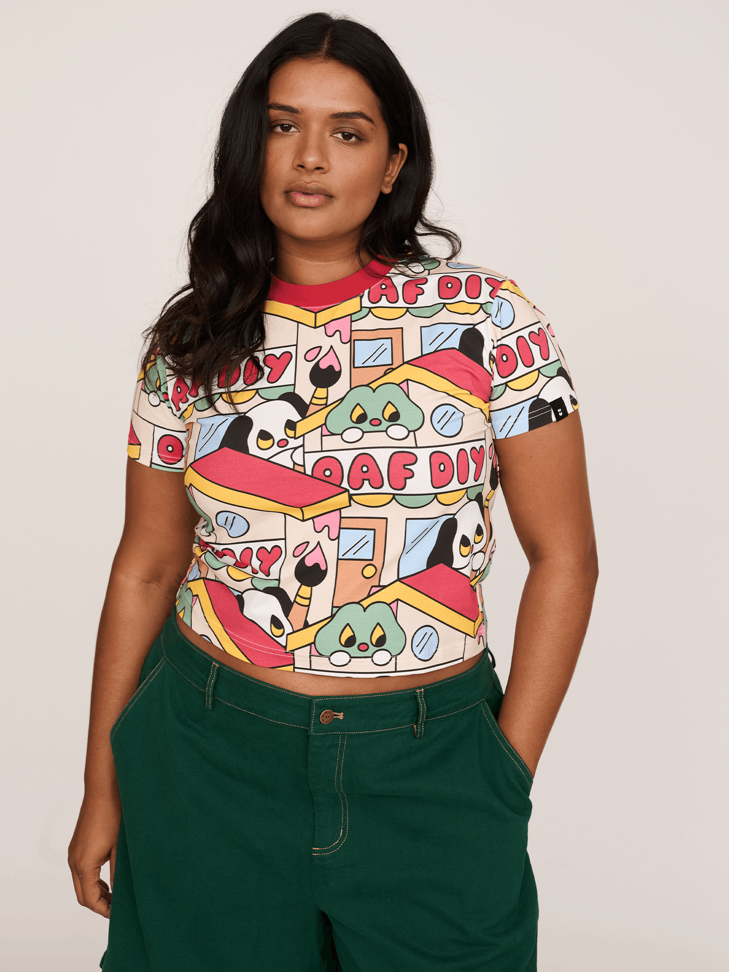 Lazy Oaf DIY Town Fitted T - Shirt
