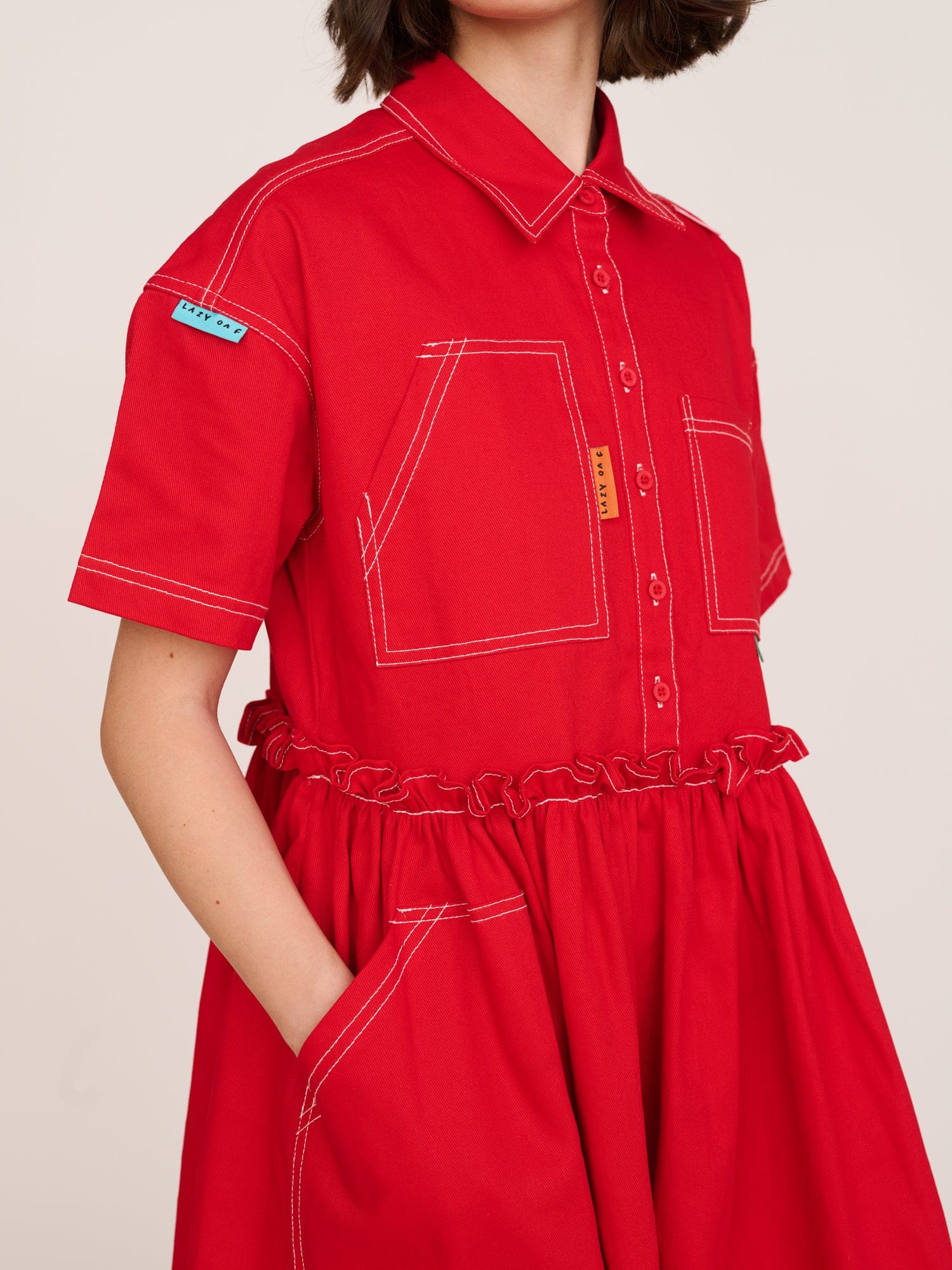 Lazy Oaf Multi Tab Midi Dress