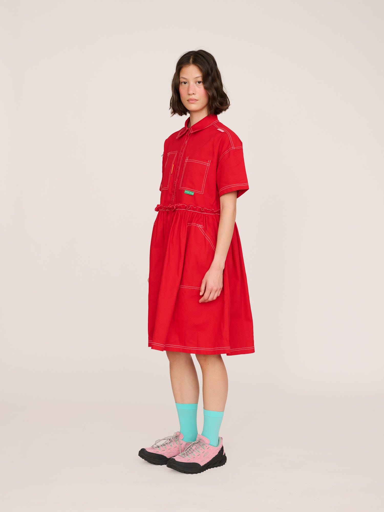 Lazy Oaf Multi Tab Midi Dress