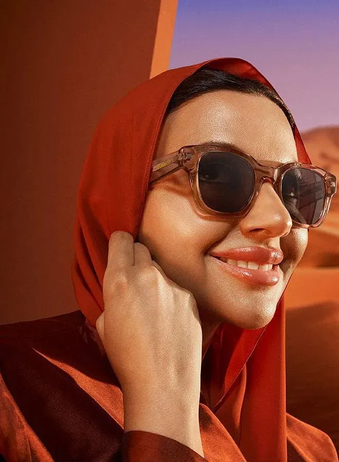 30Sundays CANYON,Women Sunglasses, Square Sunglasses, UV Protection: UV400 (Pink,Brown) for Women | Best Price UAE