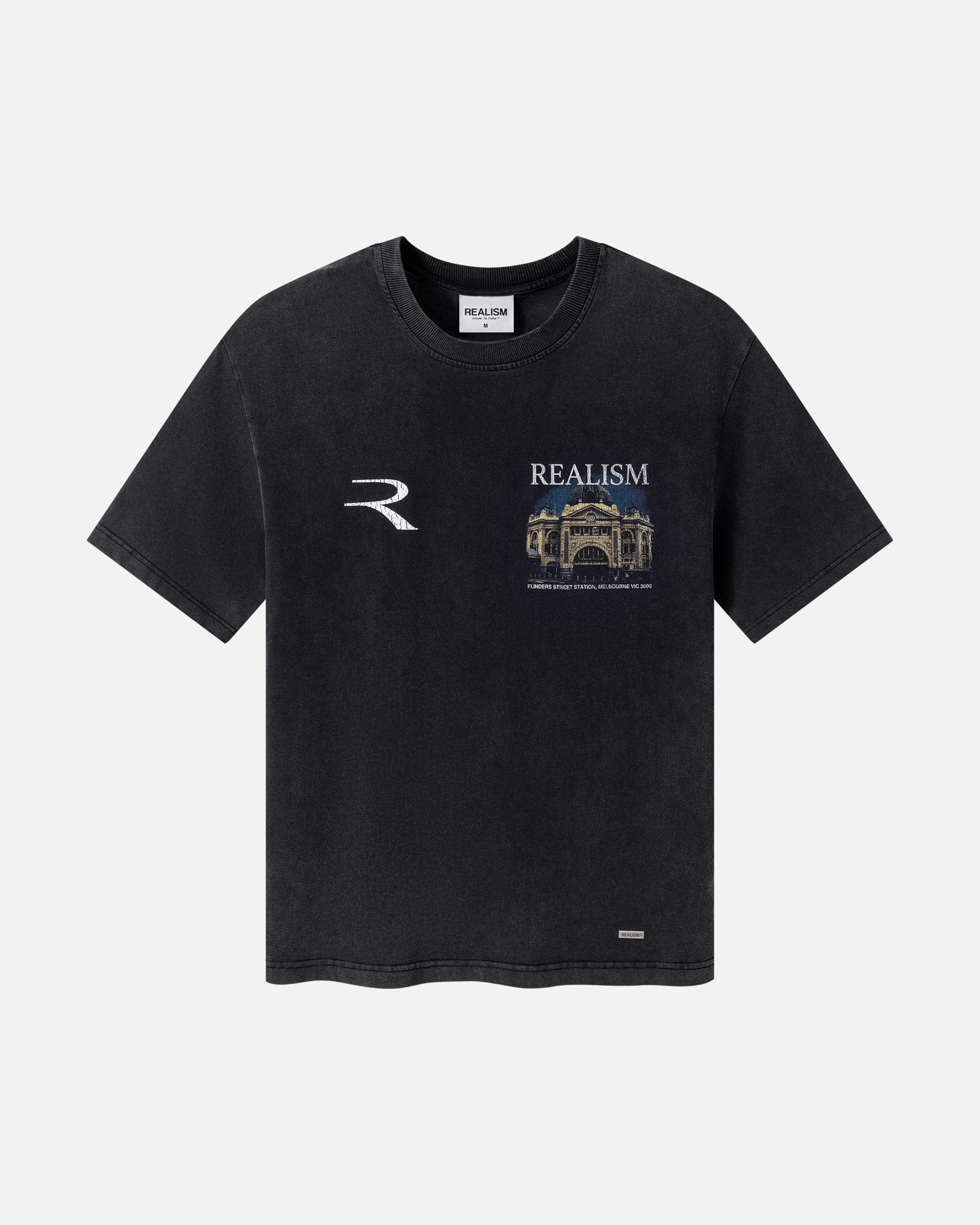 Realism SSS REALISM SOUVENIR T-Shirt WASHED BLACK