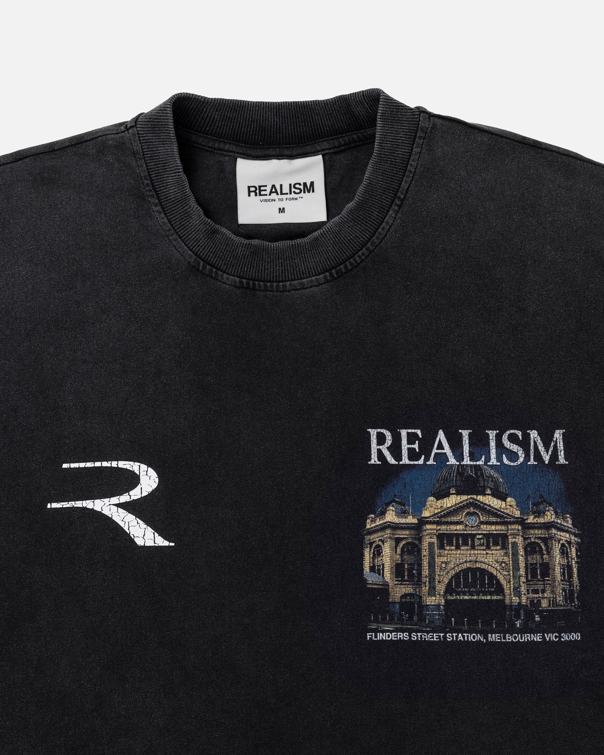 Realism SSS REALISM SOUVENIR T-Shirt WASHED BLACK