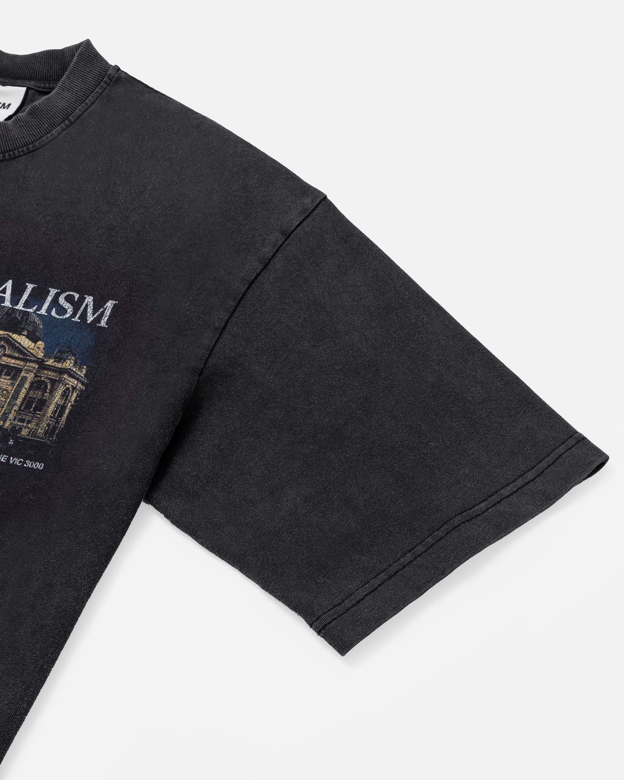 Realism SSS REALISM SOUVENIR T-Shirt WASHED BLACK