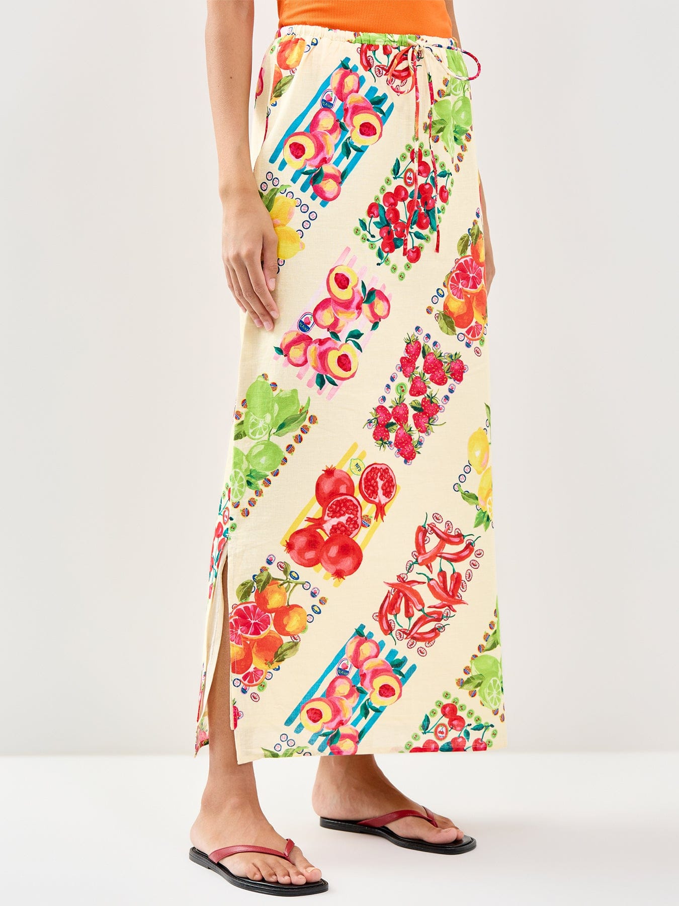 Never Fully Dressed Fruit Mabel Skirt Cream