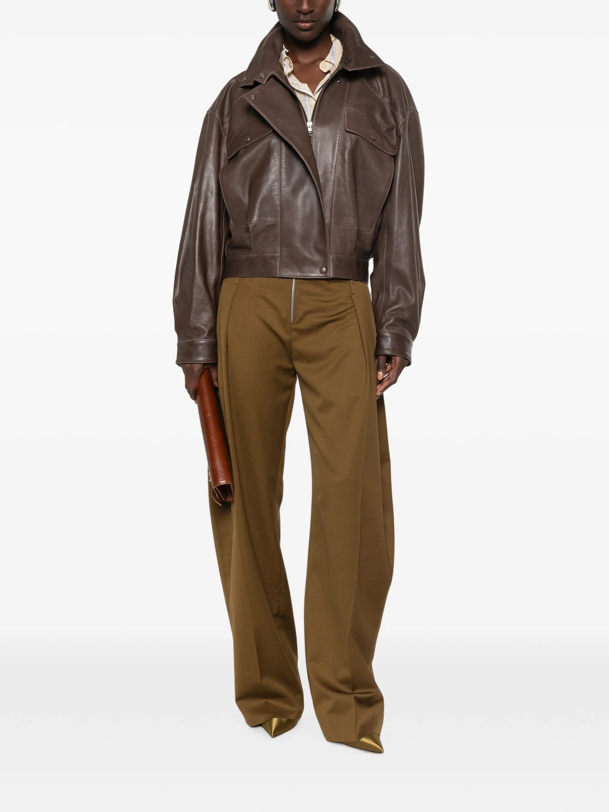 Nour Hammour Quincy leather jacket