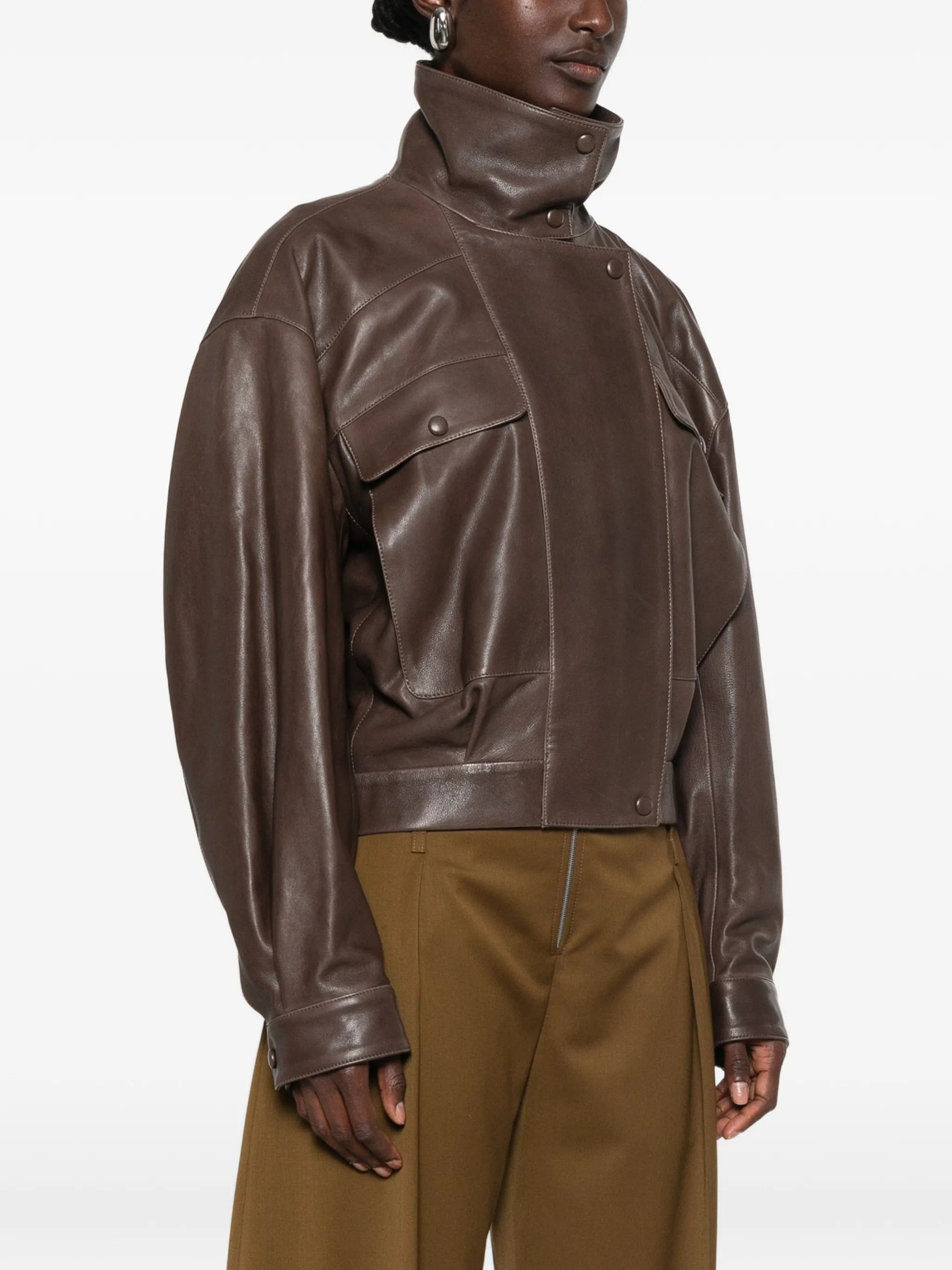 Nour Hammour Quincy leather jacket