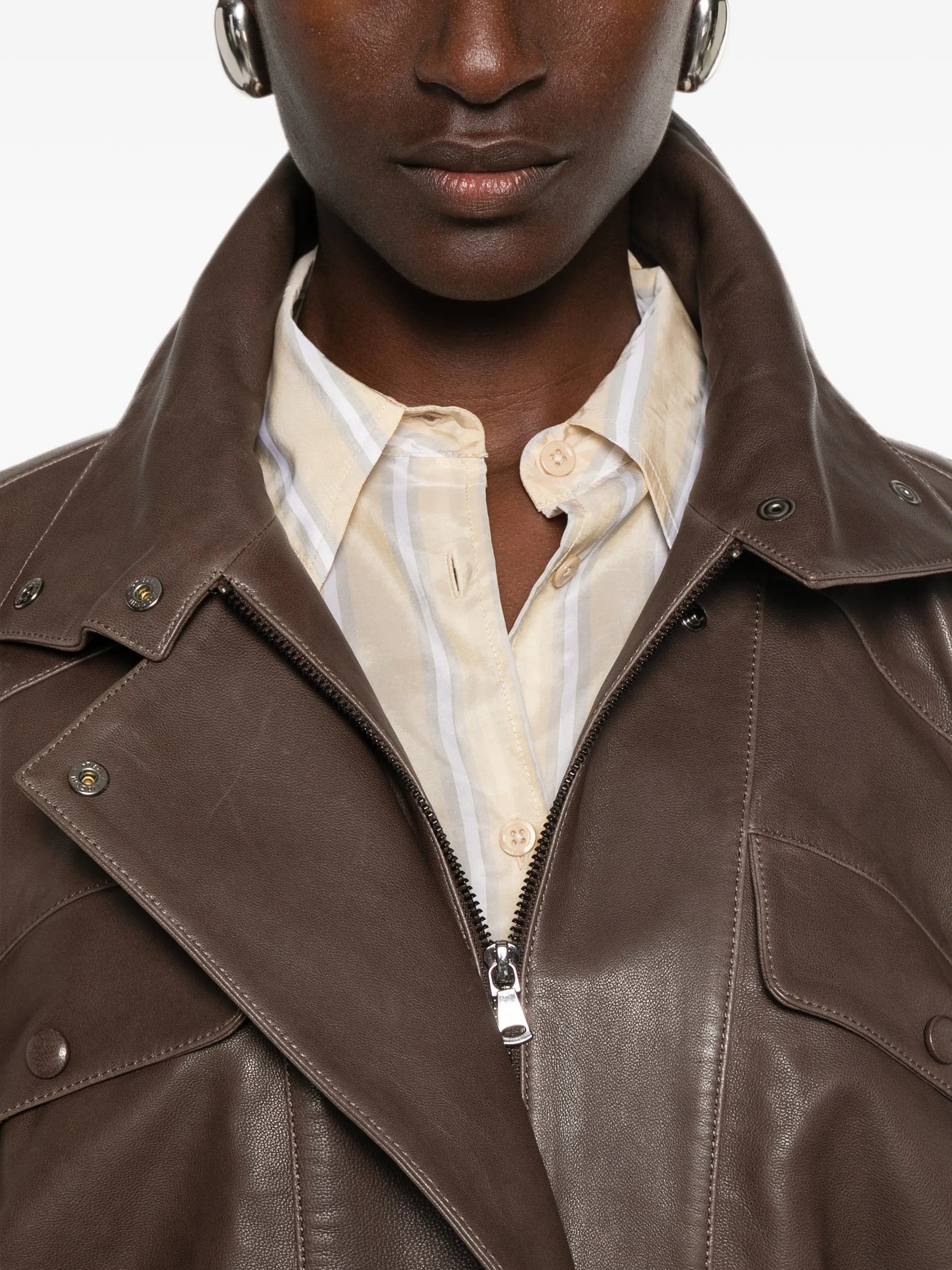 Nour Hammour Quincy leather jacket