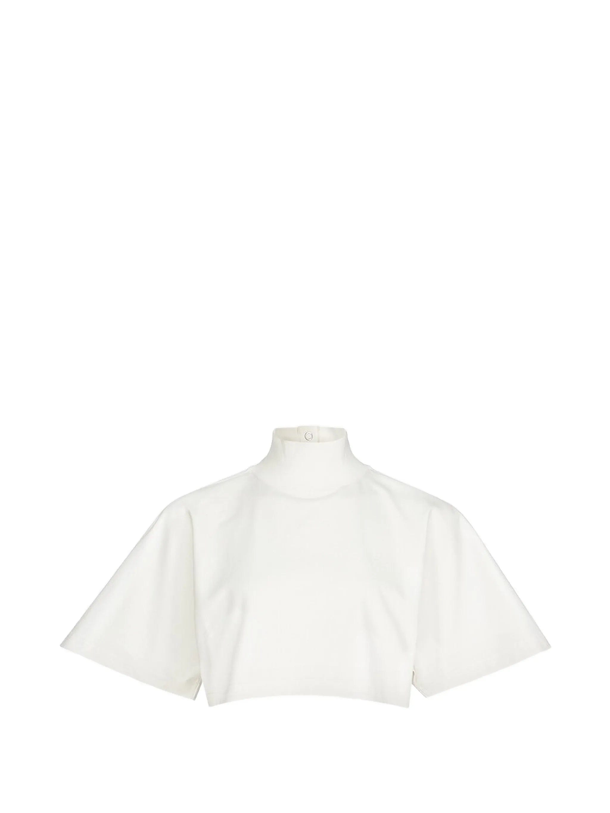 Alaïa high - neck cropped T - shirt