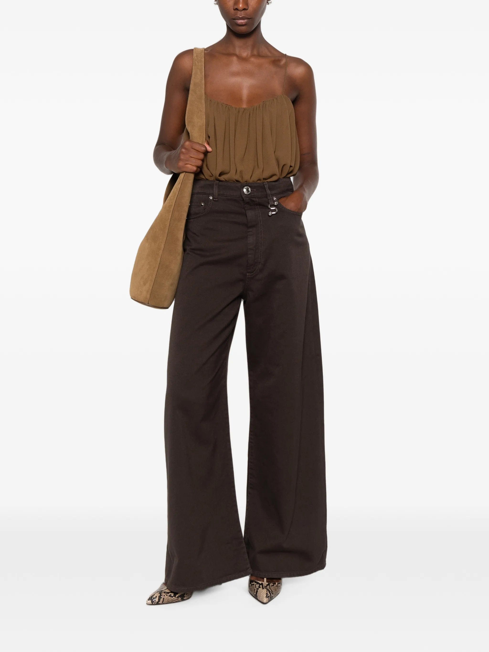 Sportmax S - detail wide - leg jeans