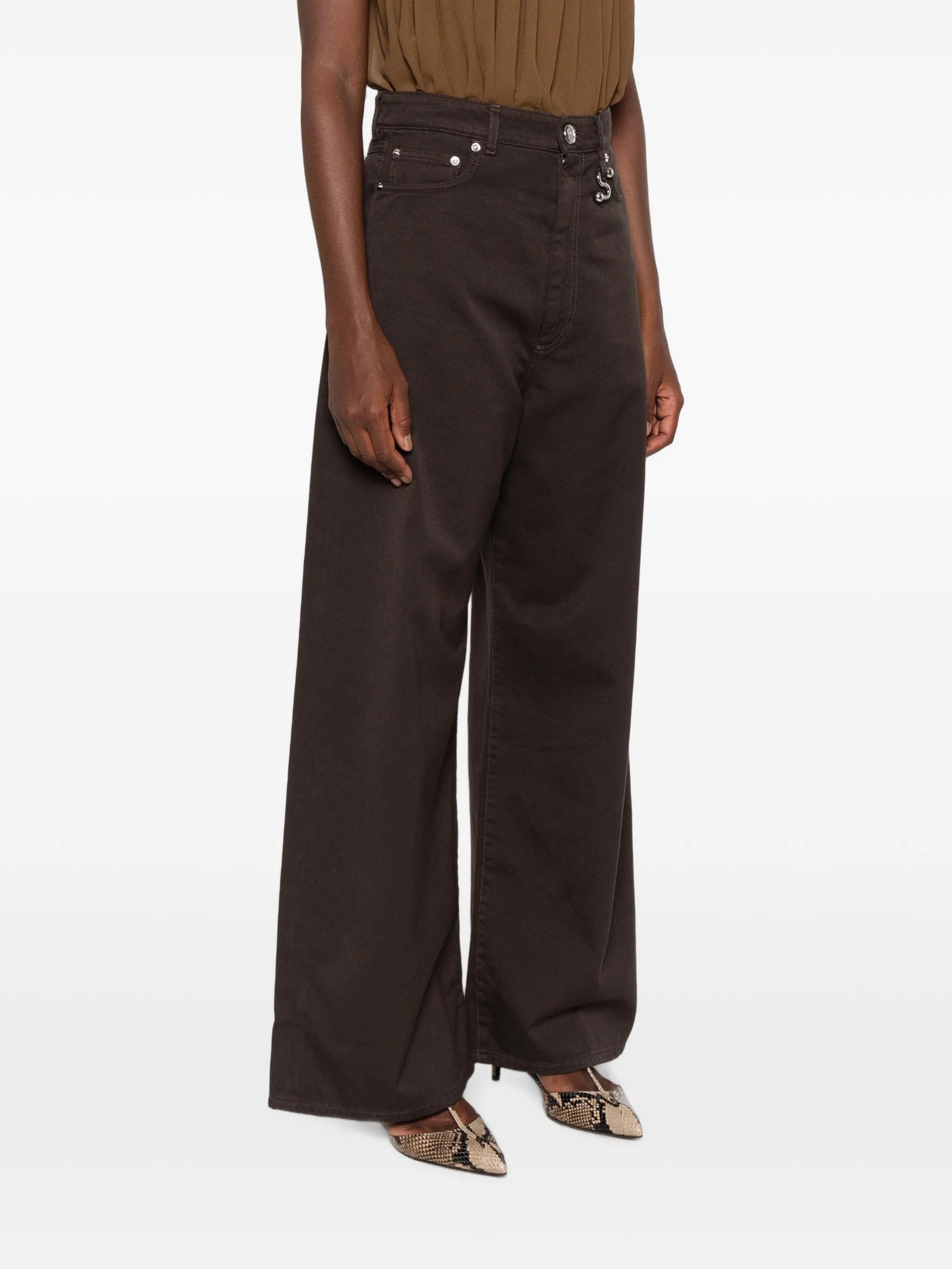 Sportmax S - detail wide - leg jeans