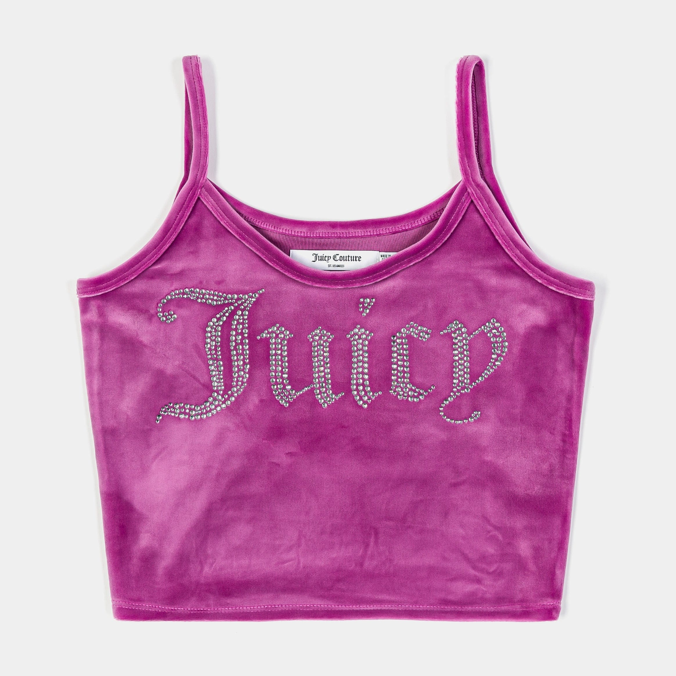 JUICY Couture Big Bling Fitted Womens Tank Top (Purple)