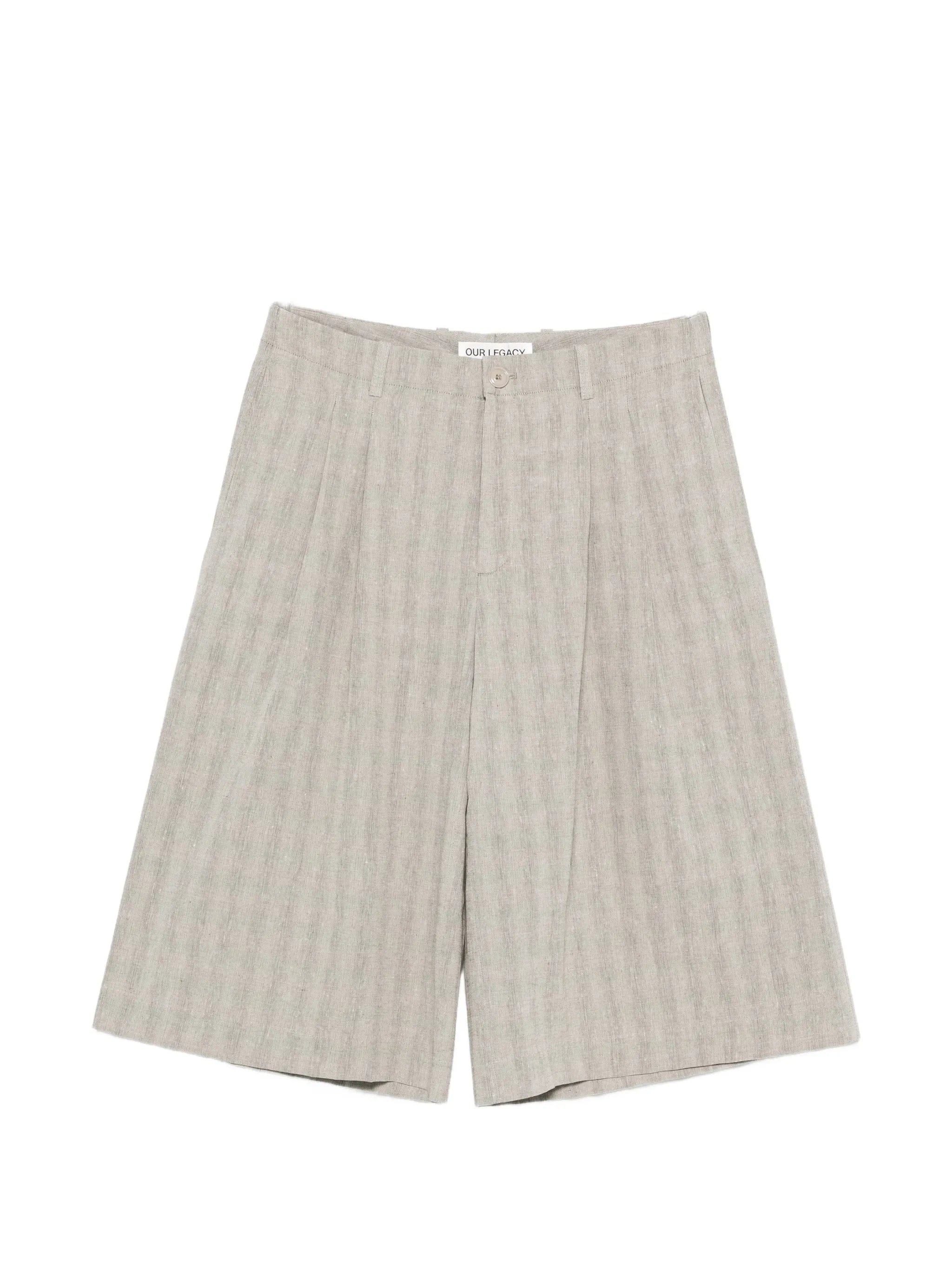 OUR Legacy Split checked shorts