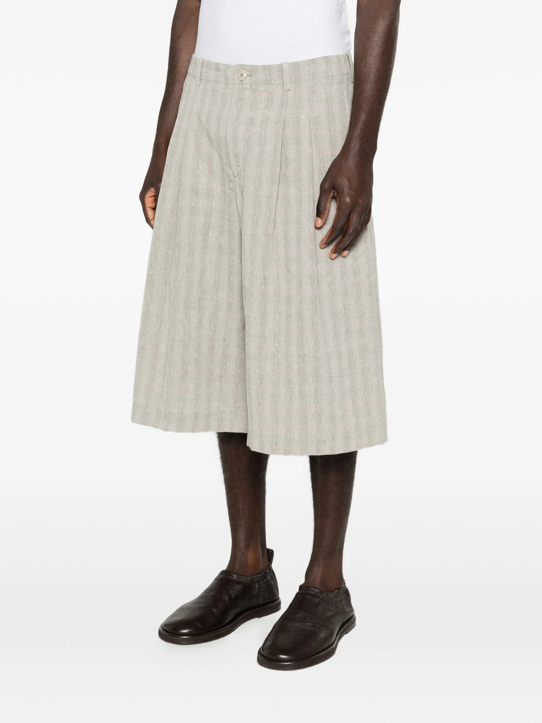 OUR Legacy Split checked shorts