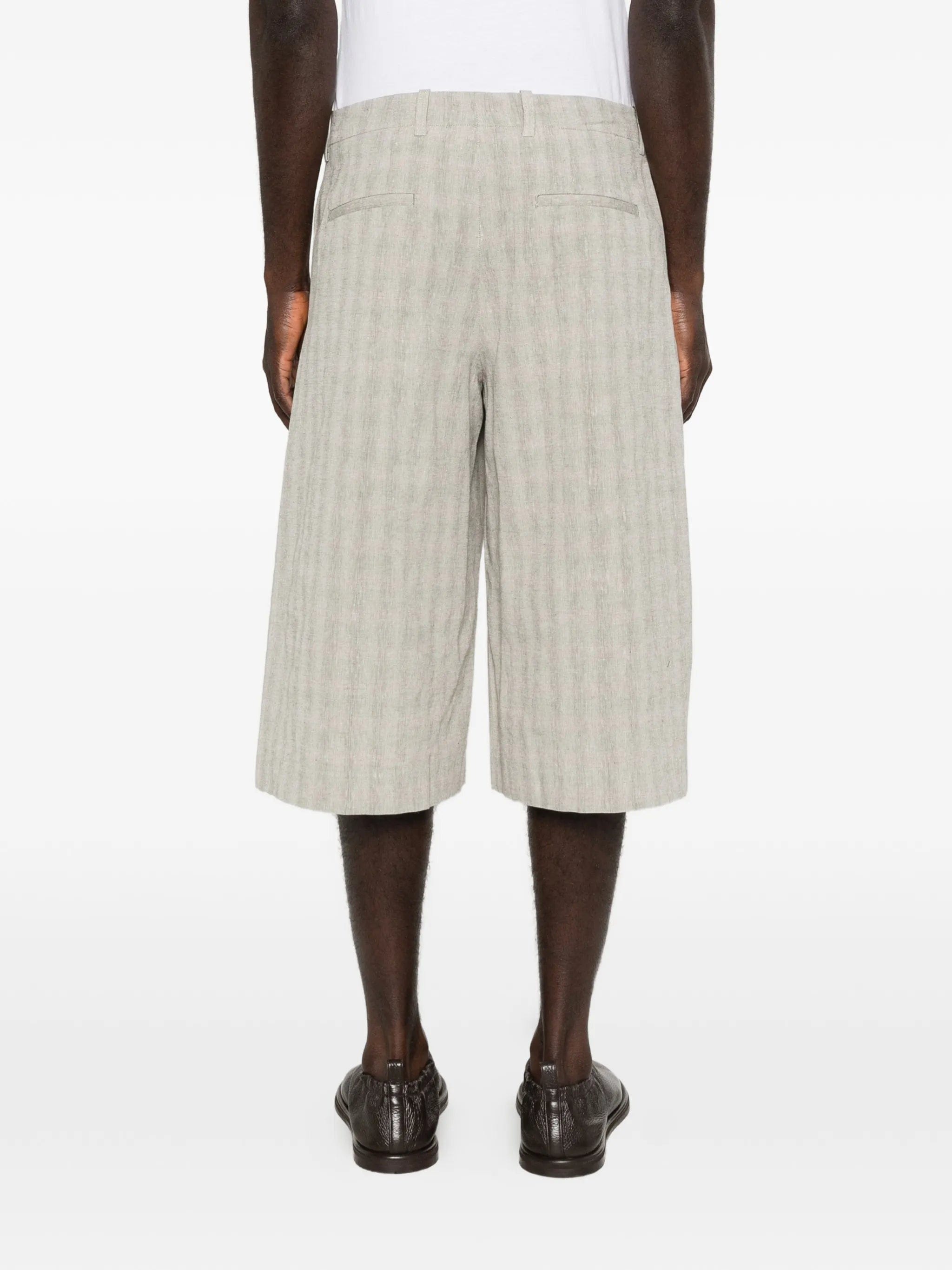 OUR Legacy Split checked shorts