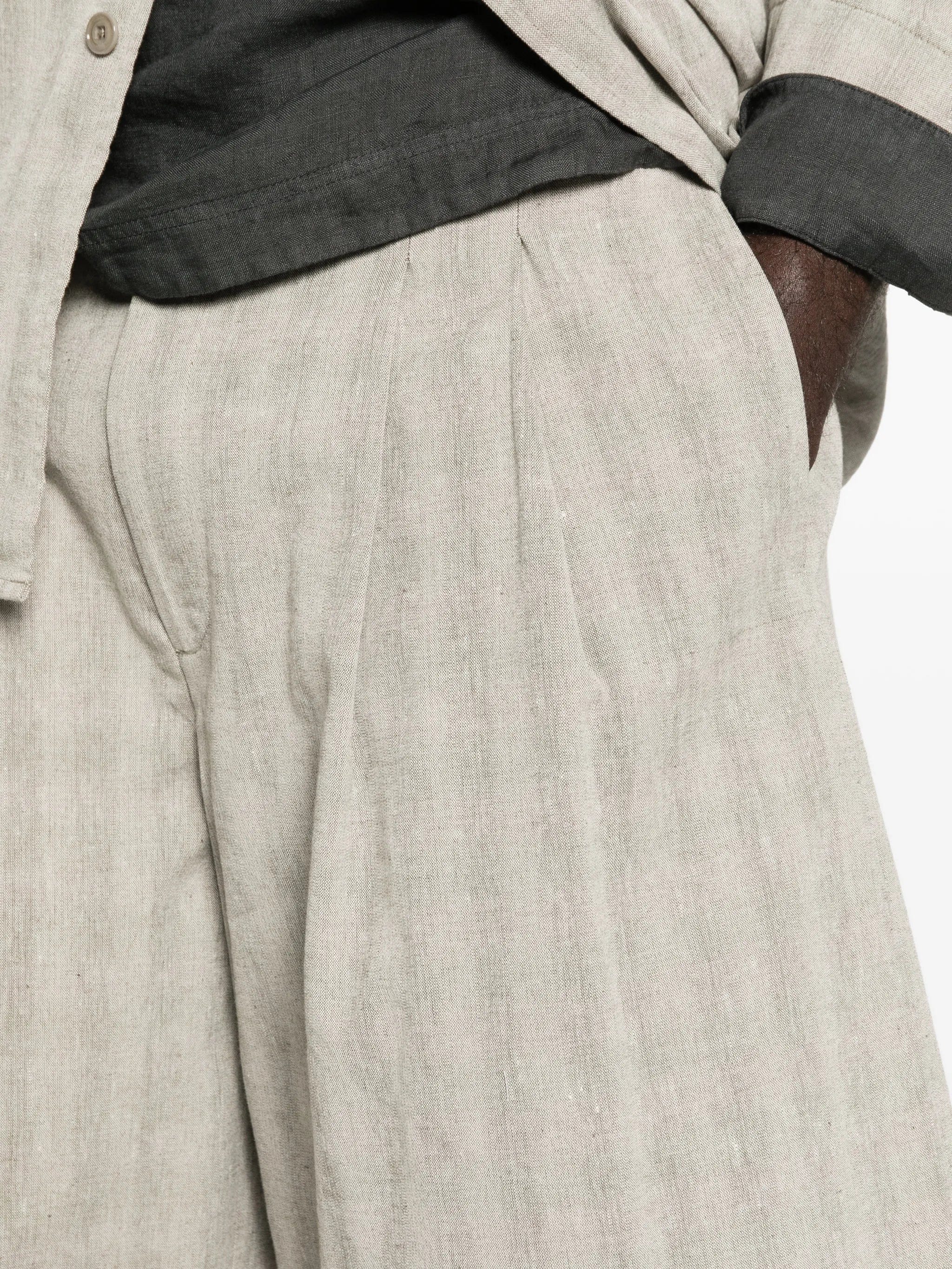 OUR Legacy Split checked shorts