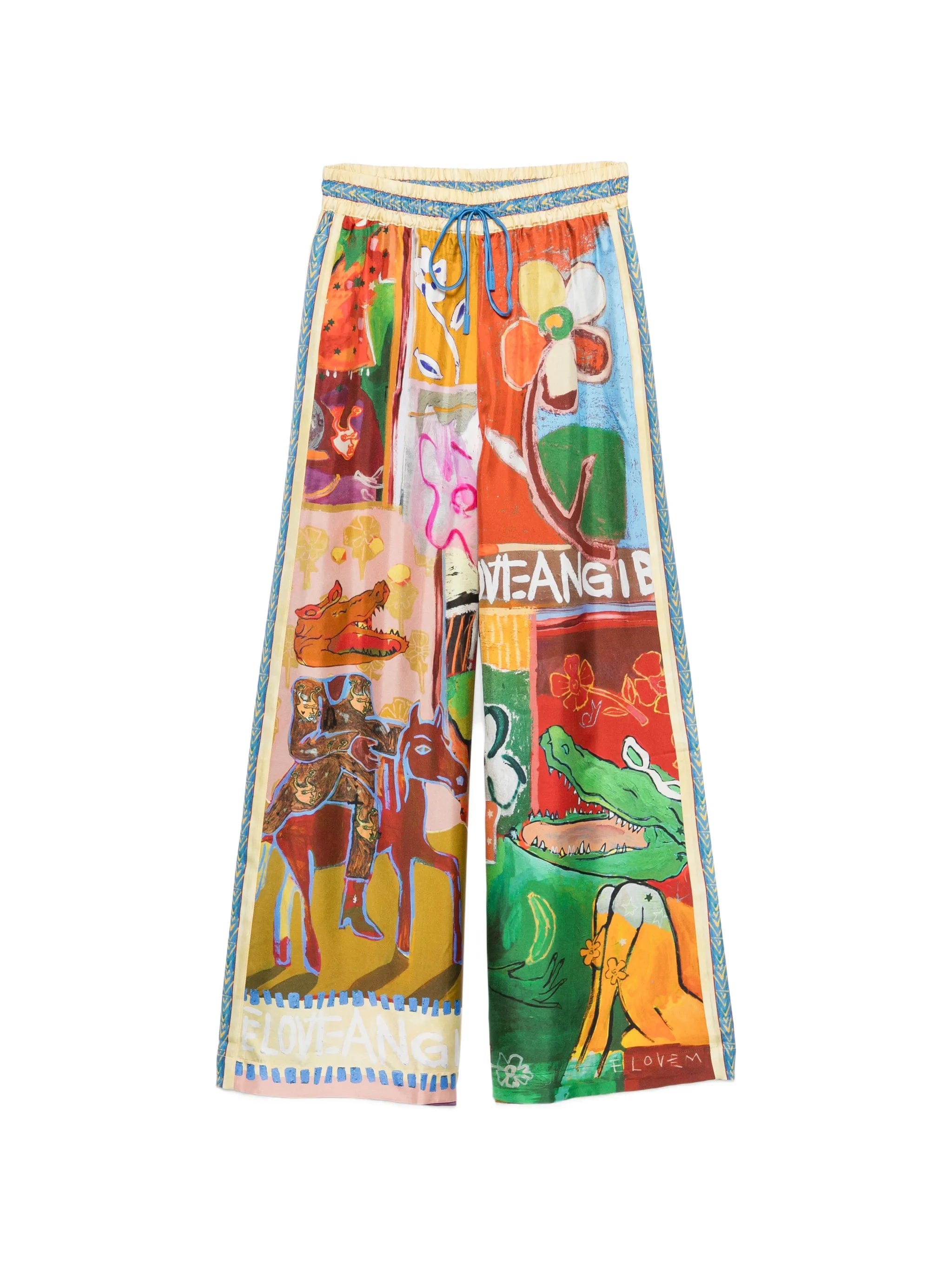 Alemais Mlak graphic - print palazzo pants