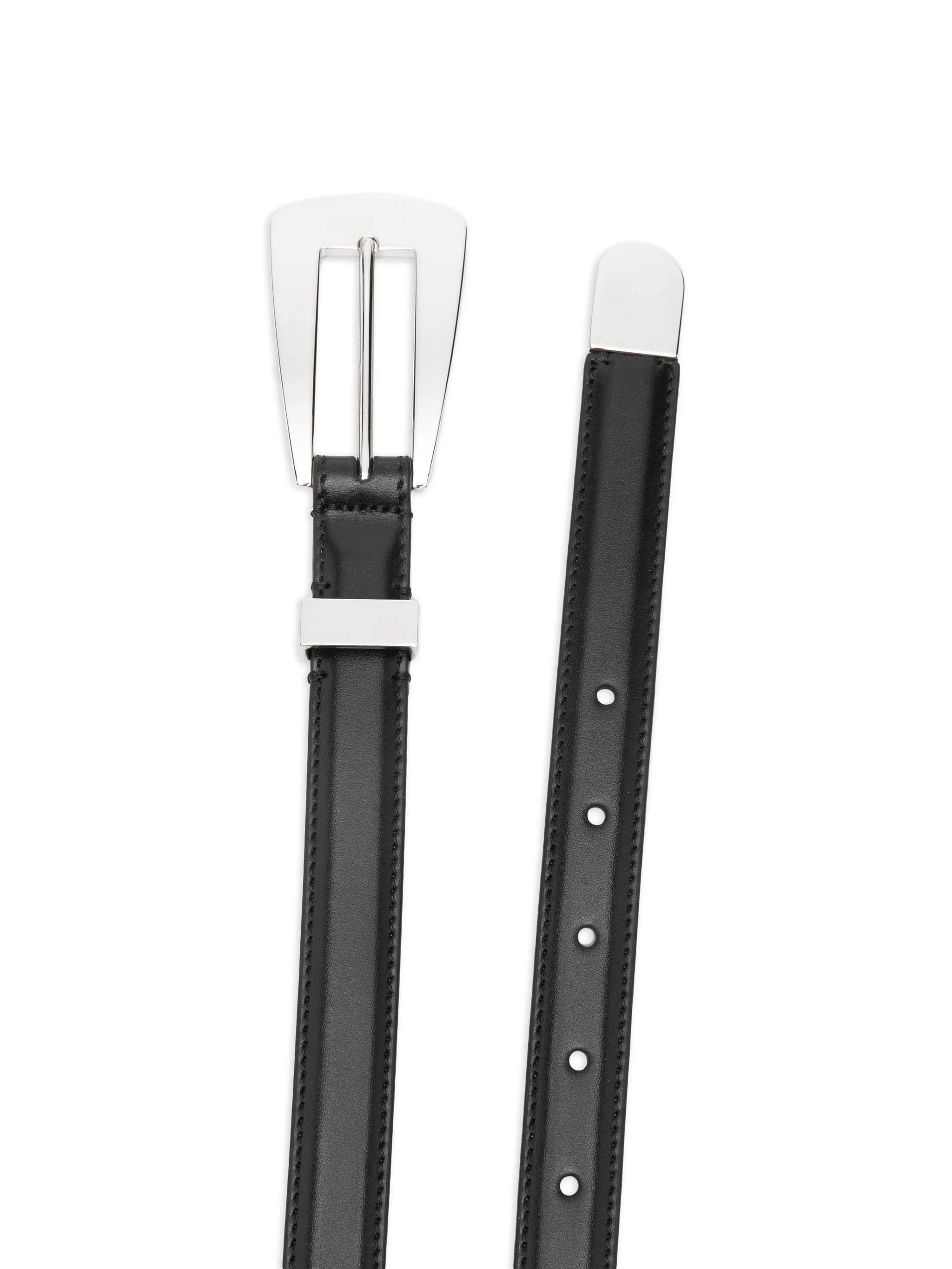 Khaite small Lucca silver - tone buckle belt