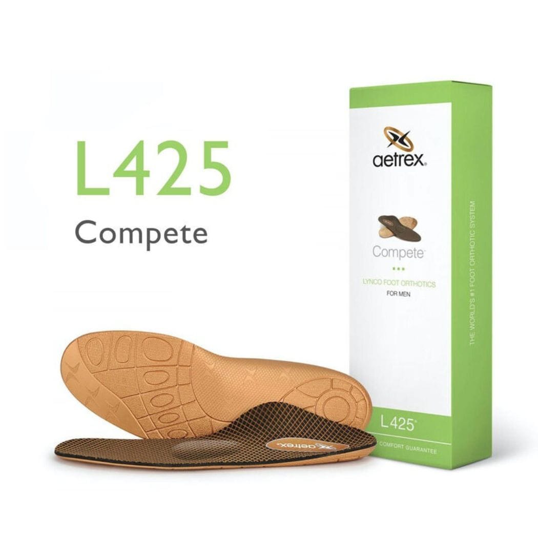 Aetrex L425 Compete Men's Support for Flat & Low Arches