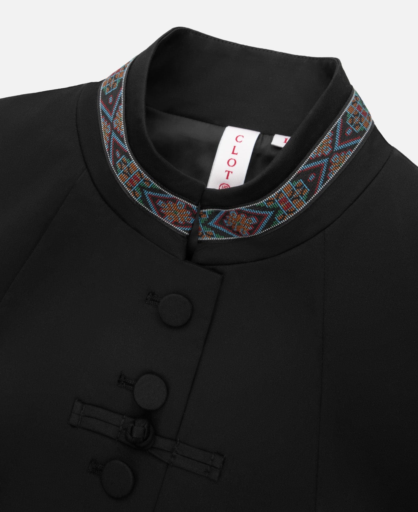 CLOT Women's Stand Collar Jacket (Black)