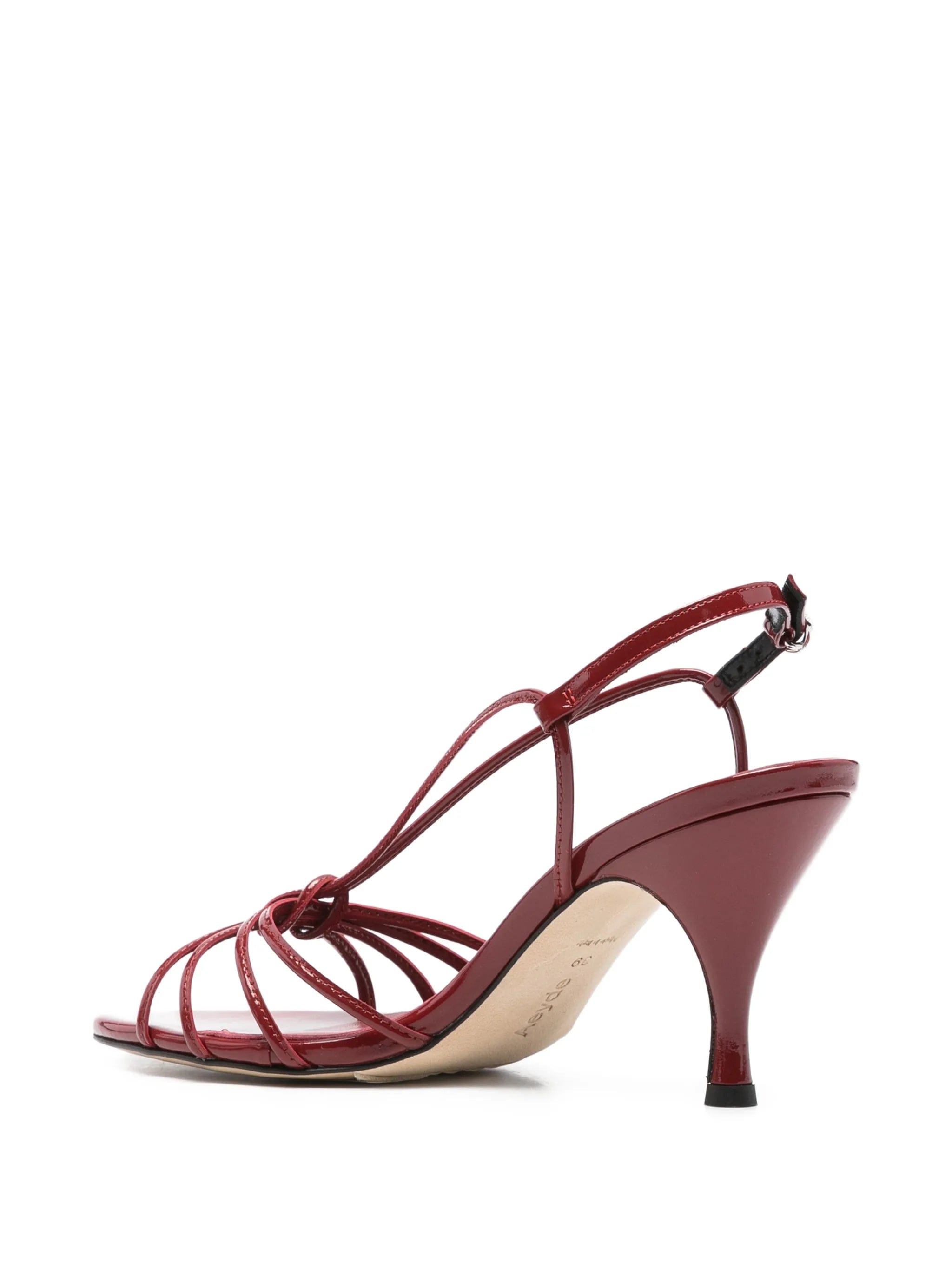 Aeyde Solange knotted strappy leather sandals